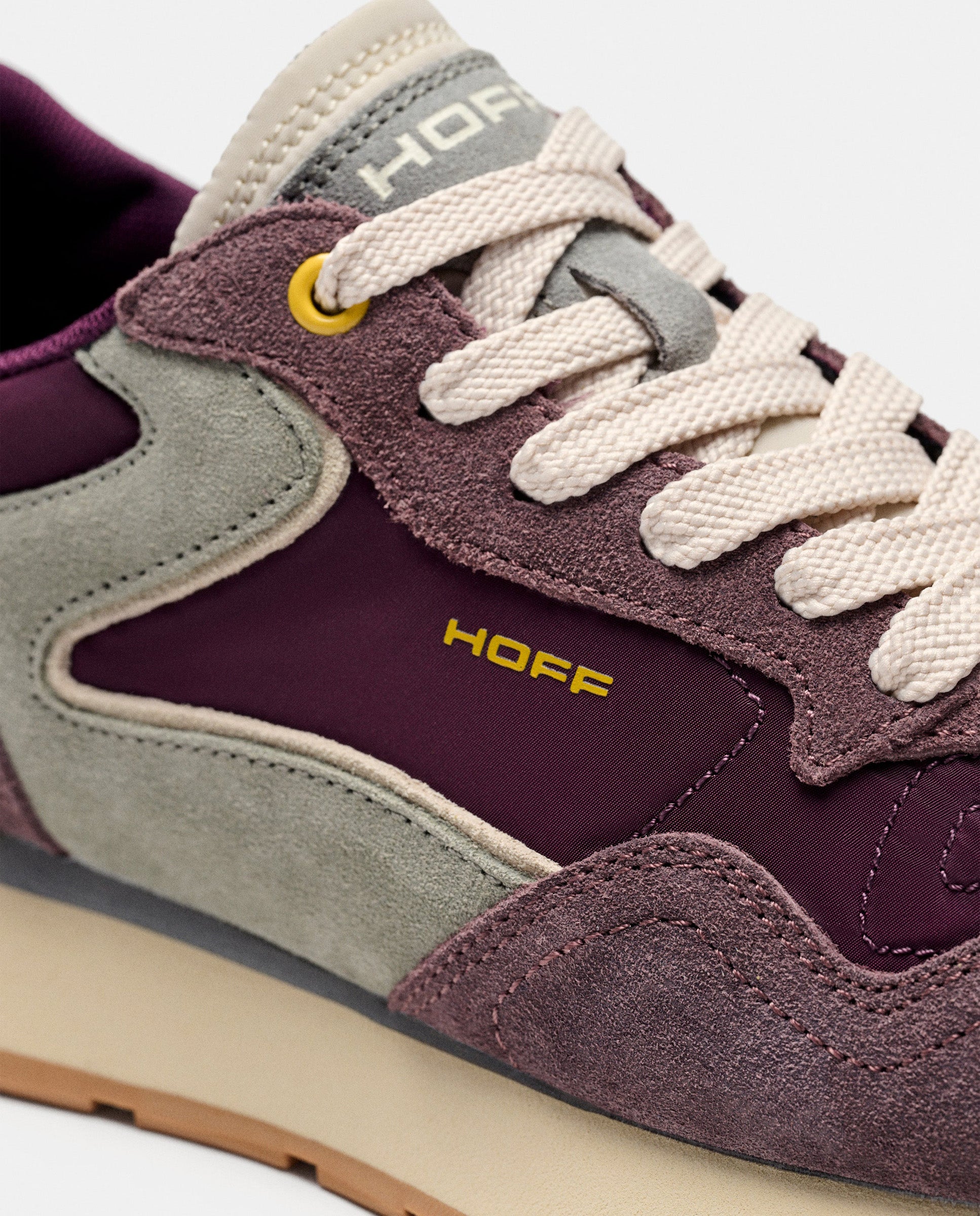 Zapatillas de mujer en piel bajas con suela de goma - Hoff - Berenjena Berenjena-3