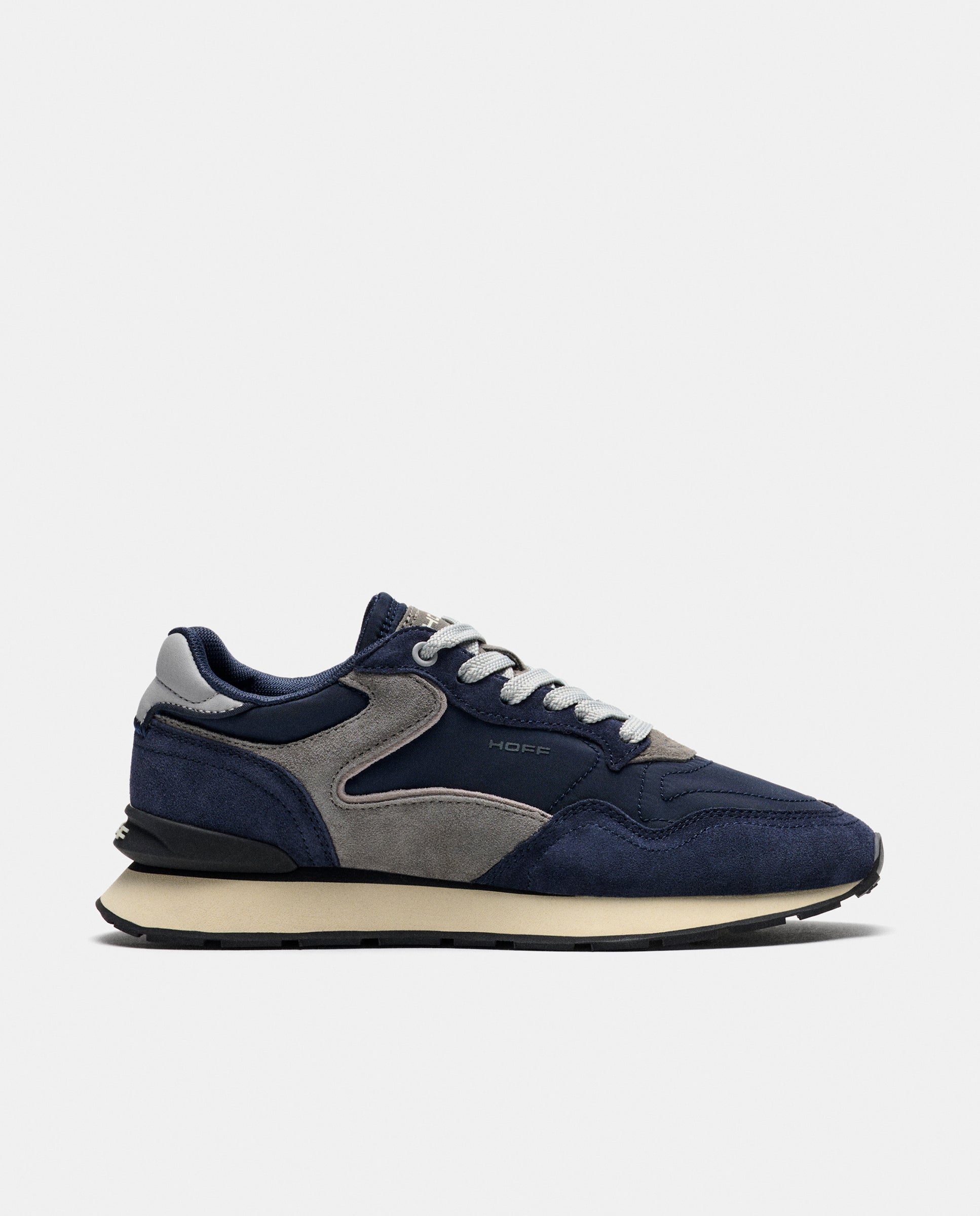 Zapatillas de caballero en piel bajas con suela de goma - Hoff - Azul Azul-1