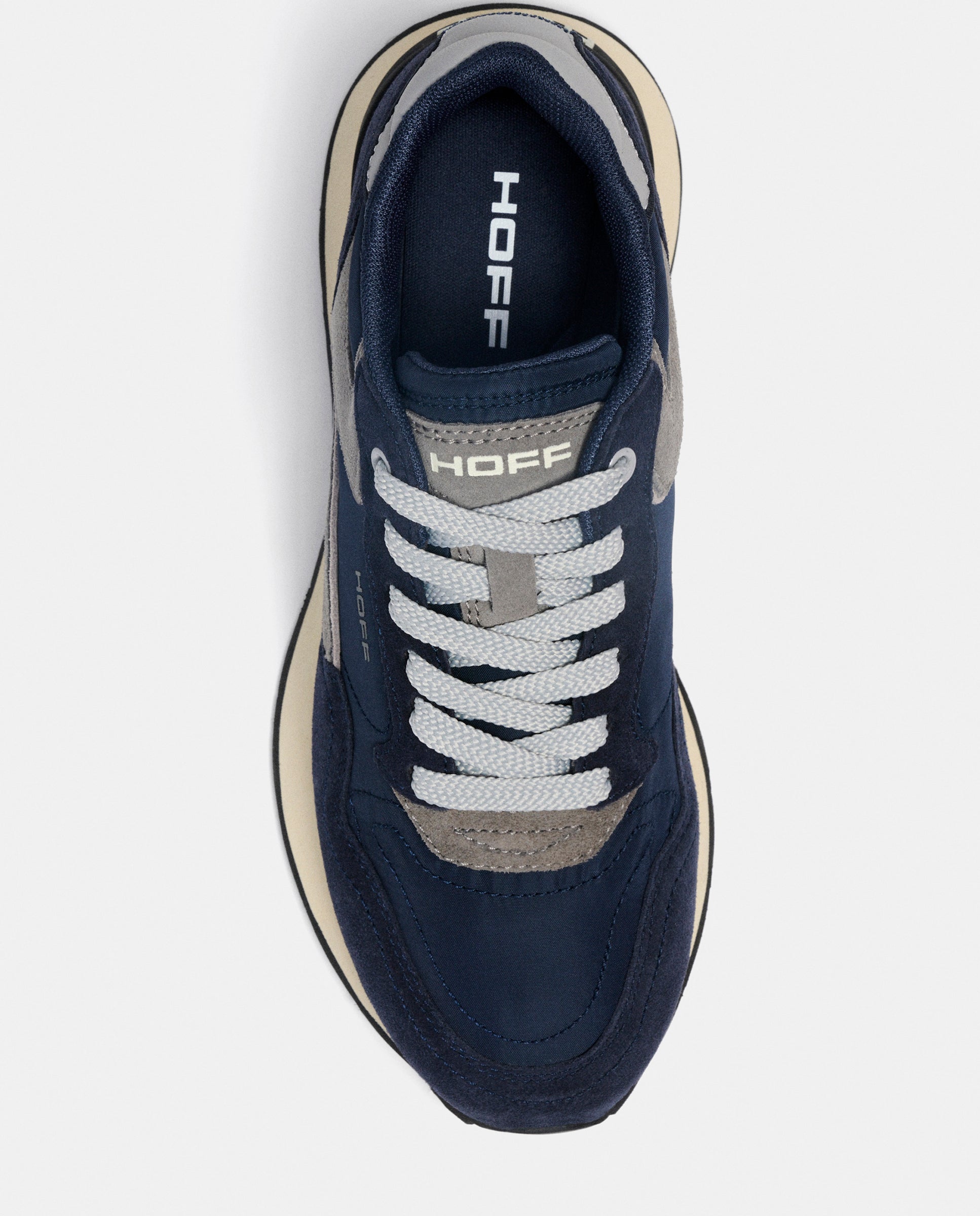 Zapatillas de caballero en piel bajas con suela de goma - Hoff - Azul Azul-2