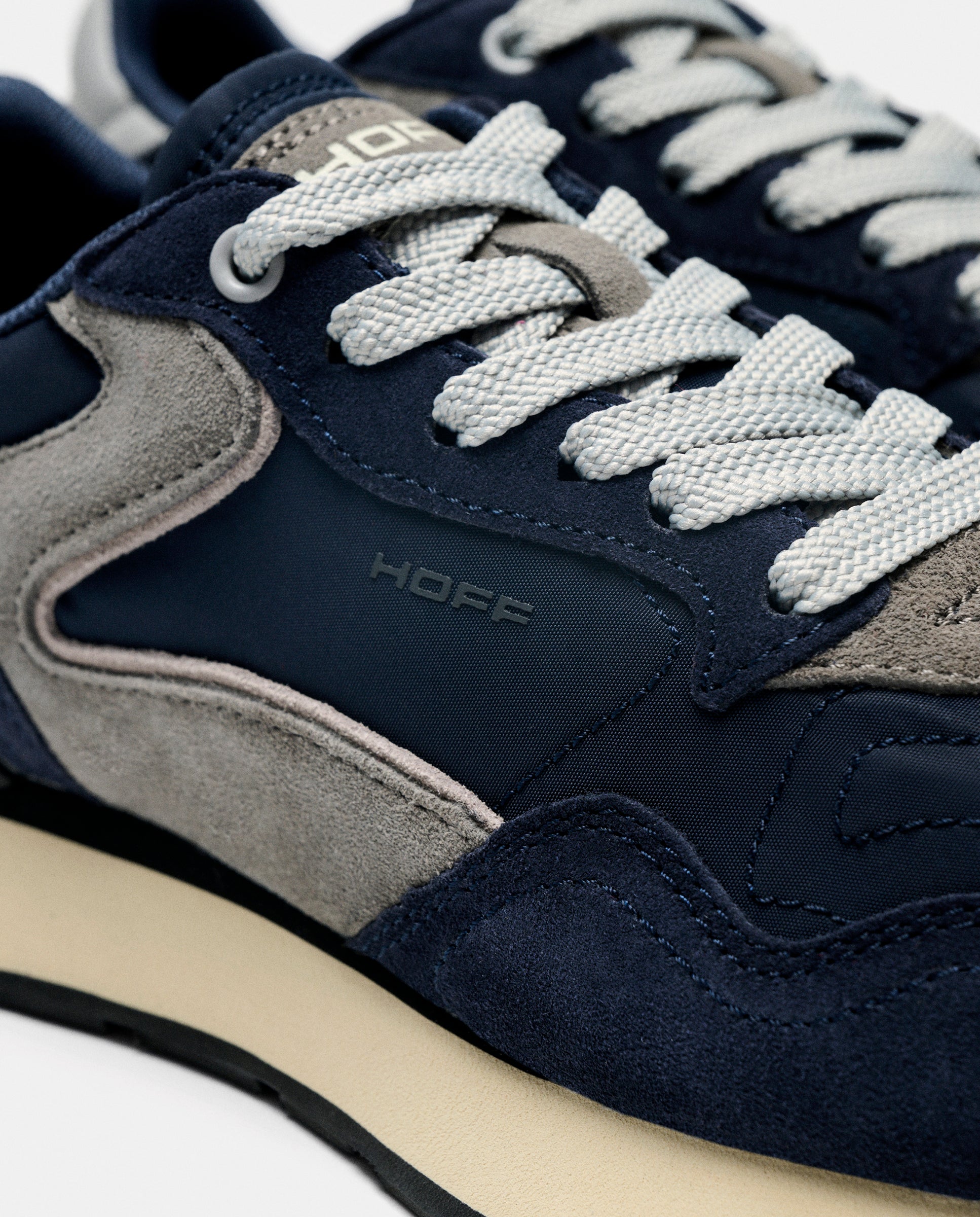 Zapatillas de caballero en piel bajas con suela de goma - Hoff - Azul Azul-4