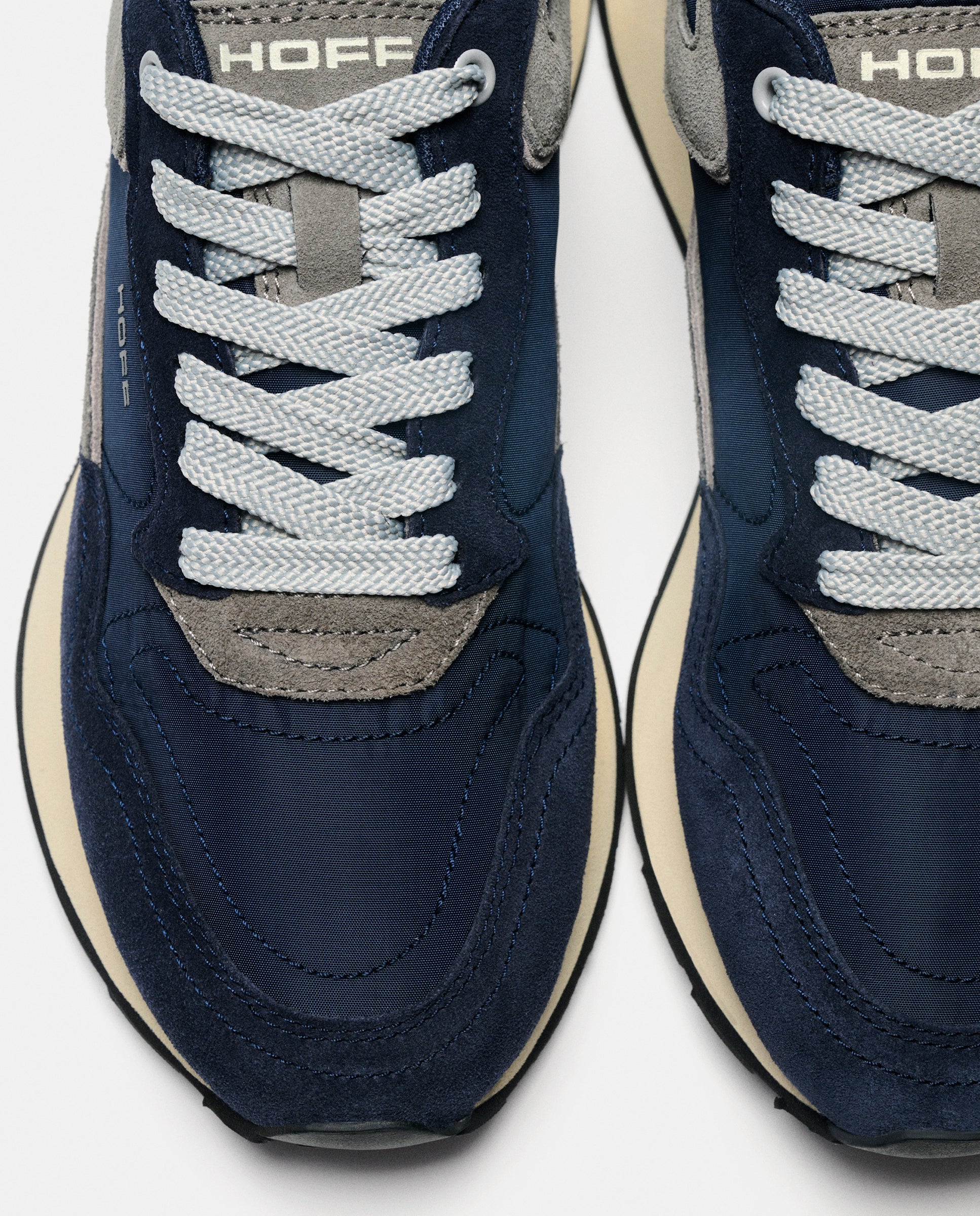 Zapatillas de caballero en piel bajas con suela de goma - Hoff - Azul Azul-5