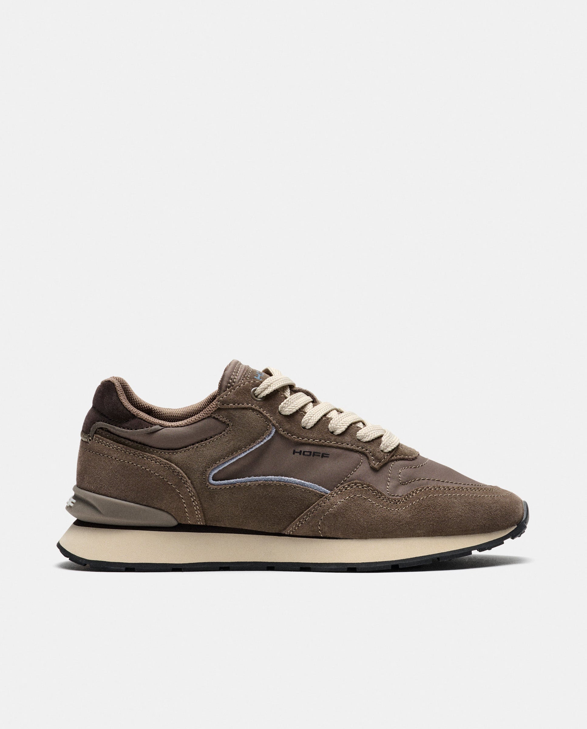 Zapatillas de mujer en piel bajas con suela de goma - Hoff - Topo Topo-1