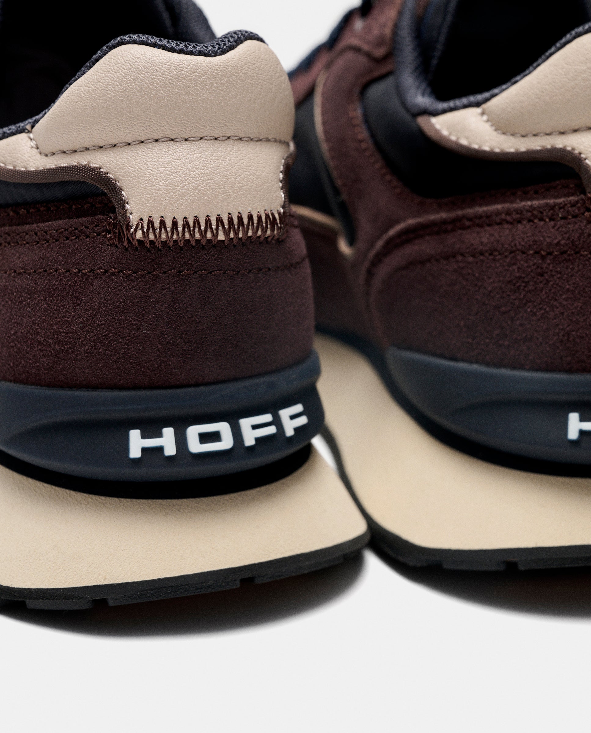 Zapatillas de caballero en piel bajas con suela de goma - Hoff - Marrón Marrón-2