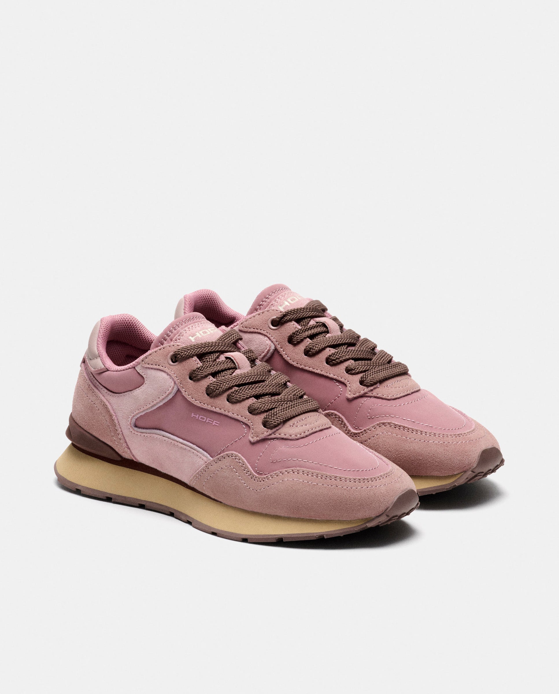 Zapatillas de mujer en piel bajas con suela de goma - Hoff - Rosa Rosa-2