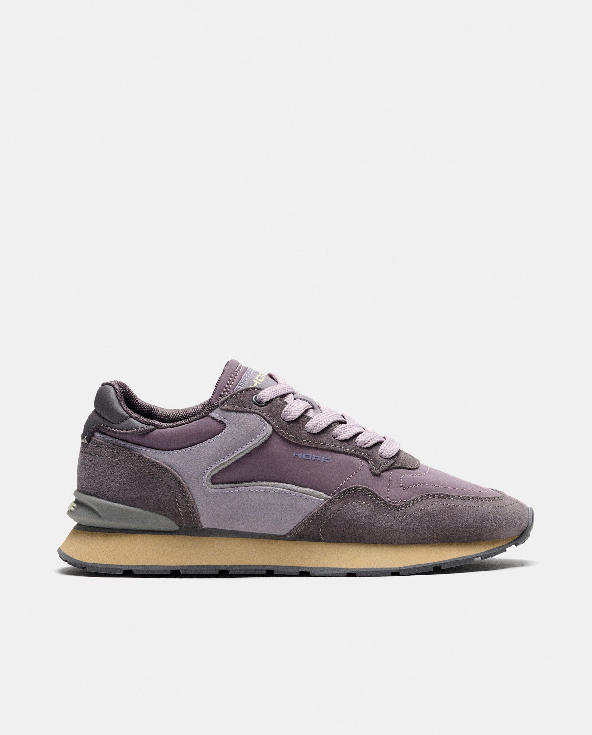 Zapatillas de mujer en piel bajas con suela de goma - Hoff - Berenjena Berenjena-1