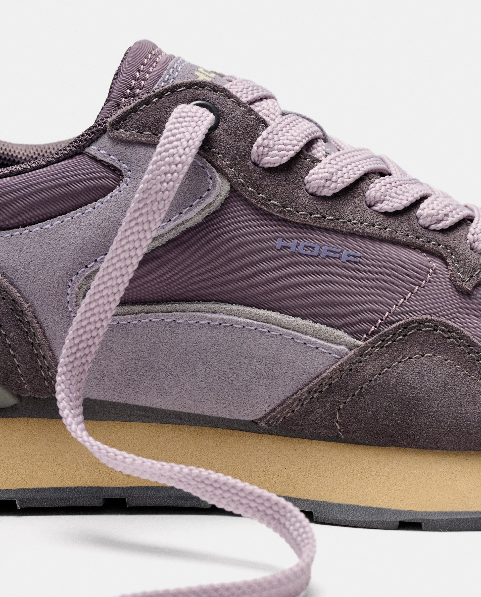 Zapatillas de mujer en piel bajas con suela de goma - Hoff - Berenjena Berenjena-3