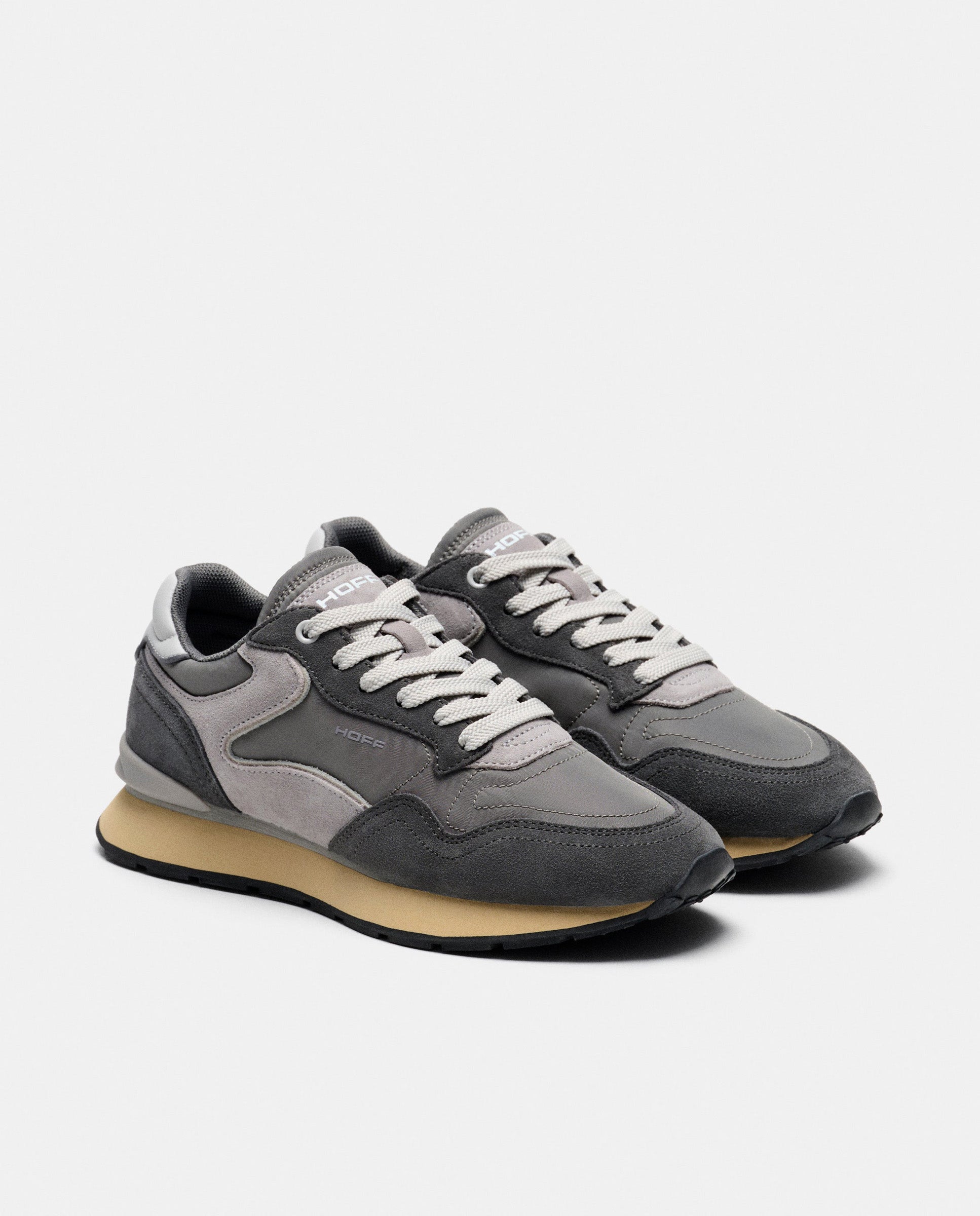 Zapatillas de mujer en piel bajas con suela de goma - Hoff - Gris claro Gris-2