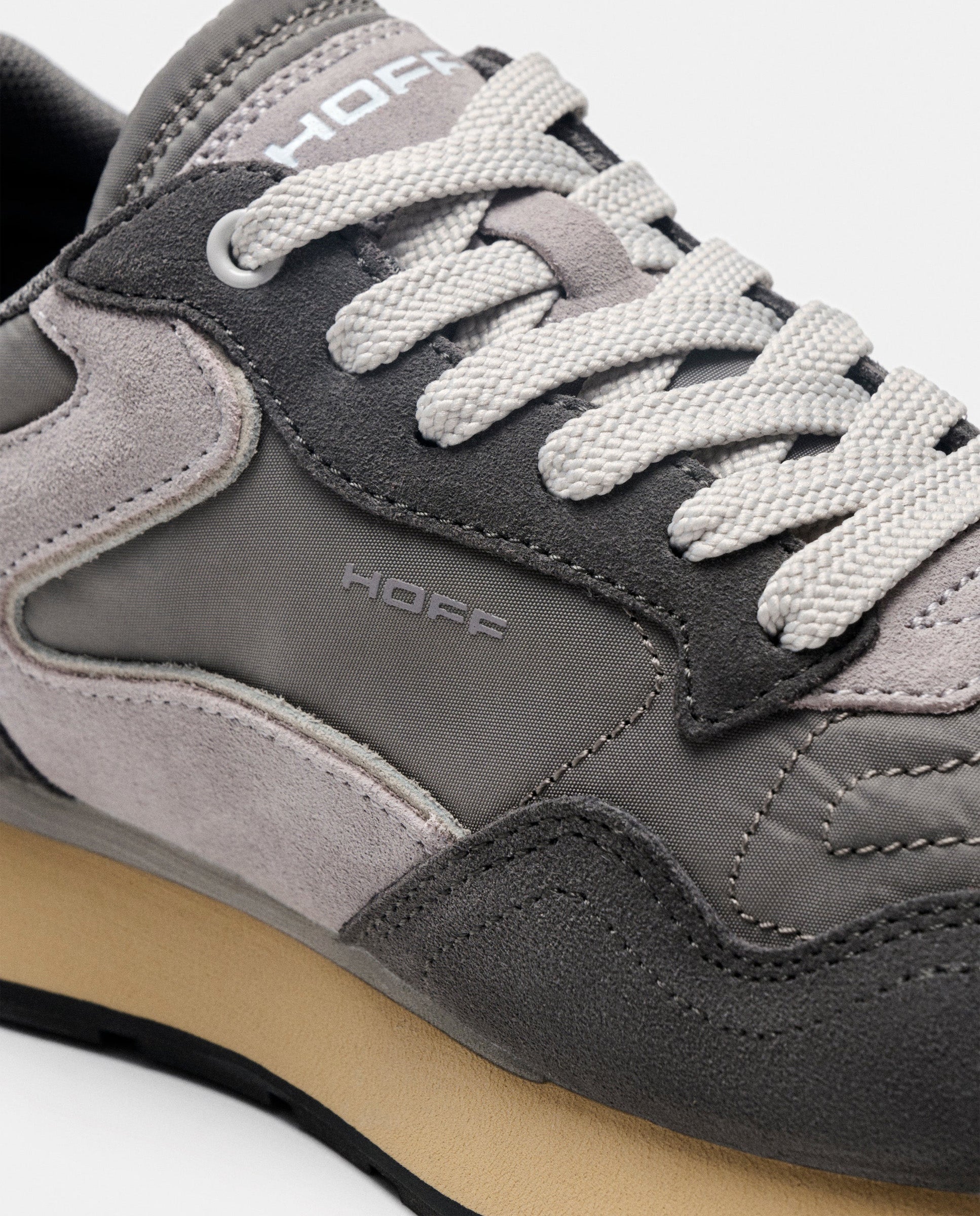 Zapatillas de mujer en piel bajas con suela de goma - Hoff - Gris claro Gris-3