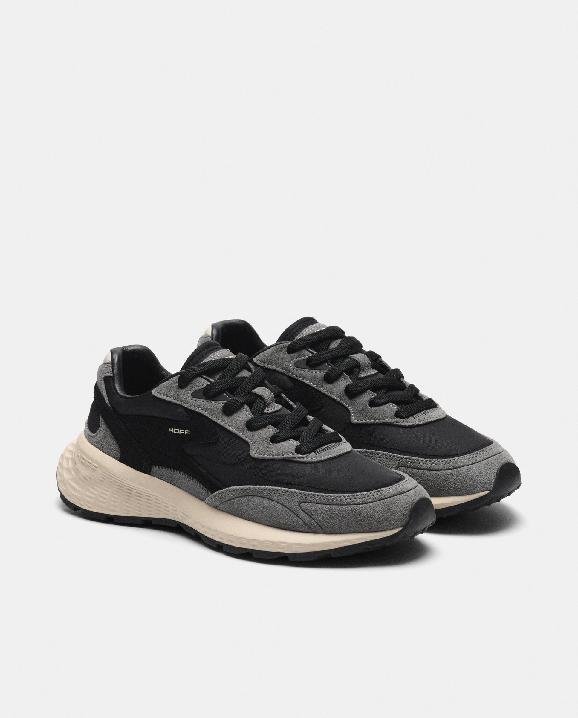 Imagen 2 de Zapatillas de mujer en piel bajas con suela de goma - Hoff - Negro Negro