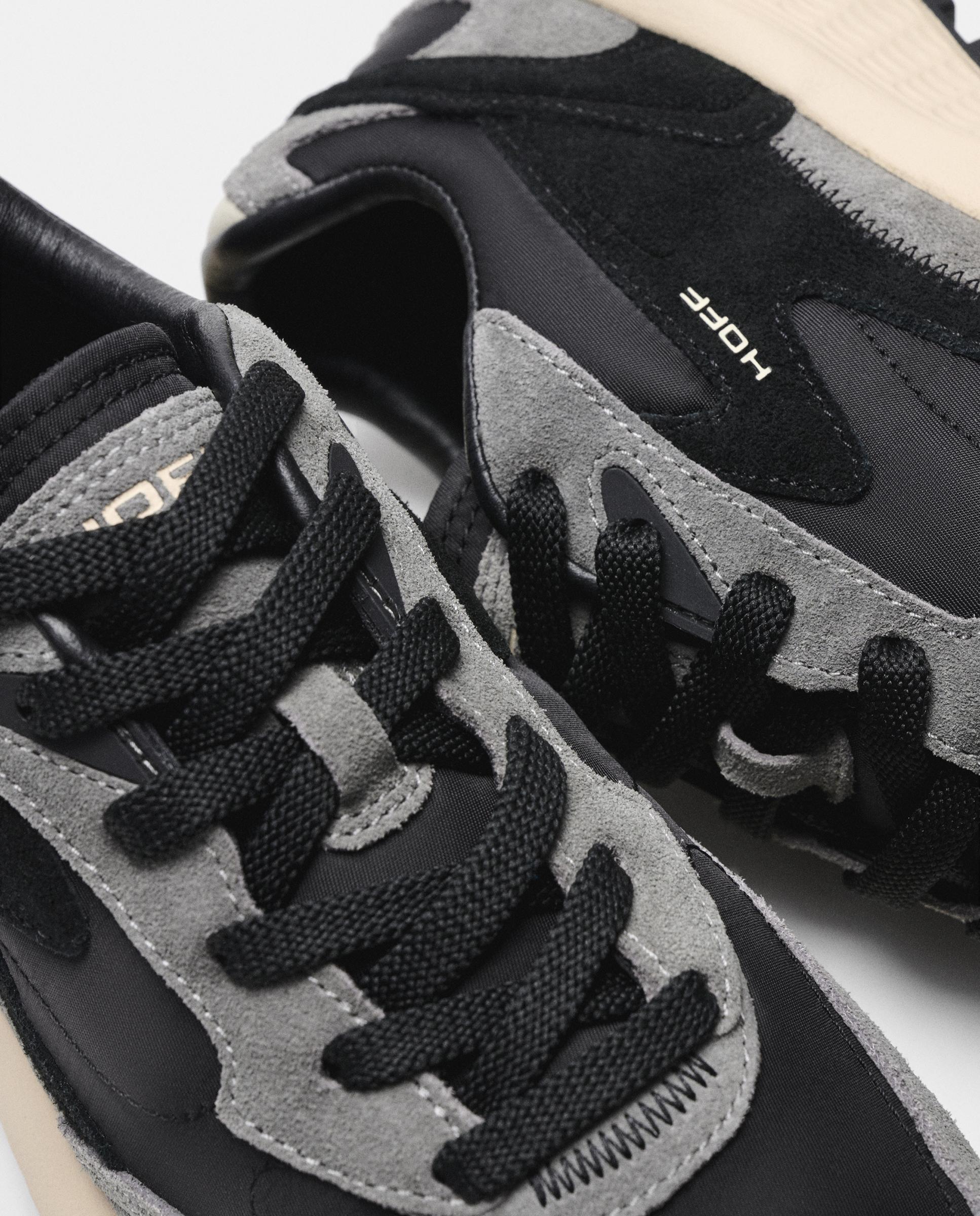 Imagen 4 de Zapatillas de mujer en piel bajas con suela de goma - Hoff - Negro Negro