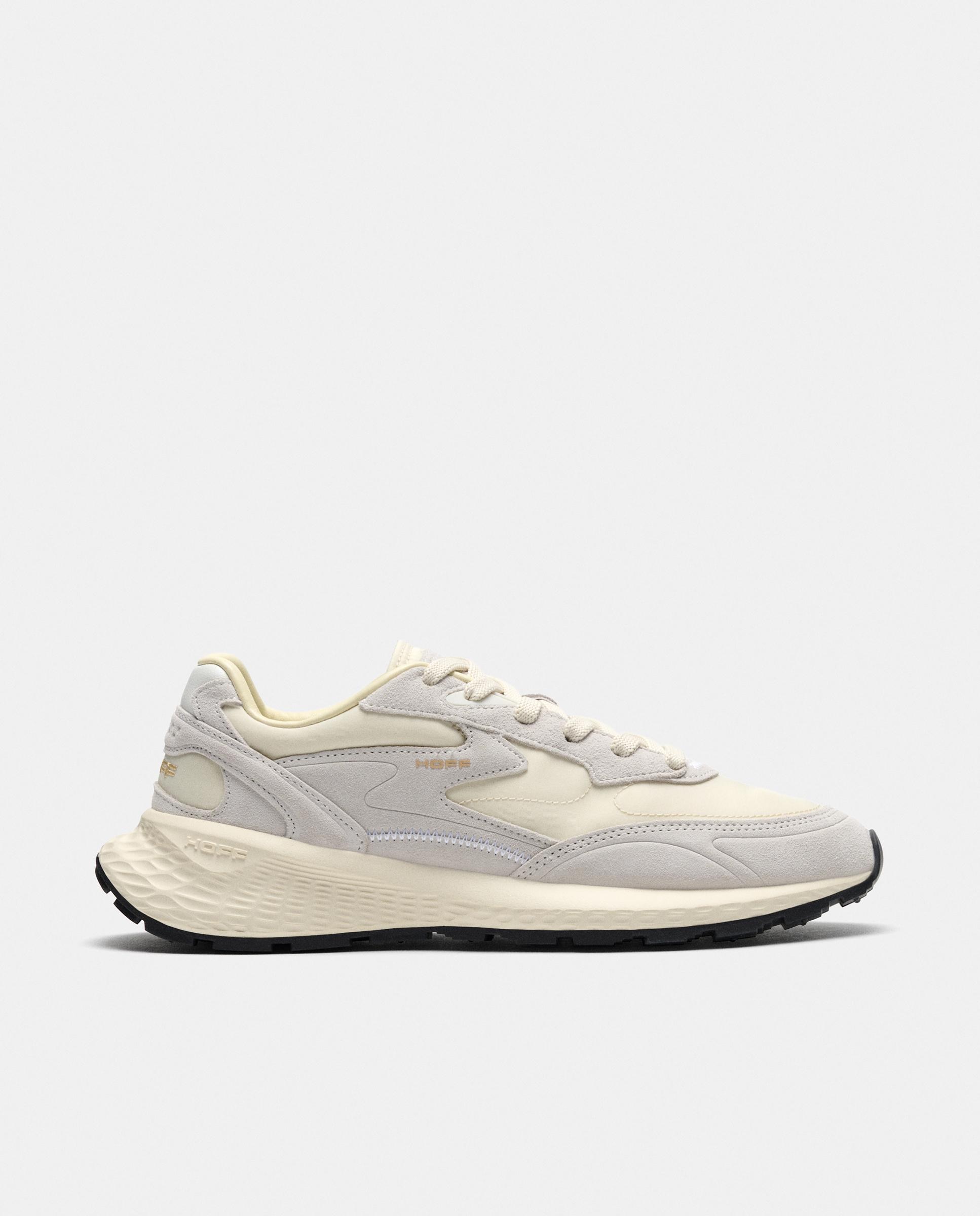 Zapatillas de caballero en piel bajas con suela de goma - Hoff - Blanco Blanco-1