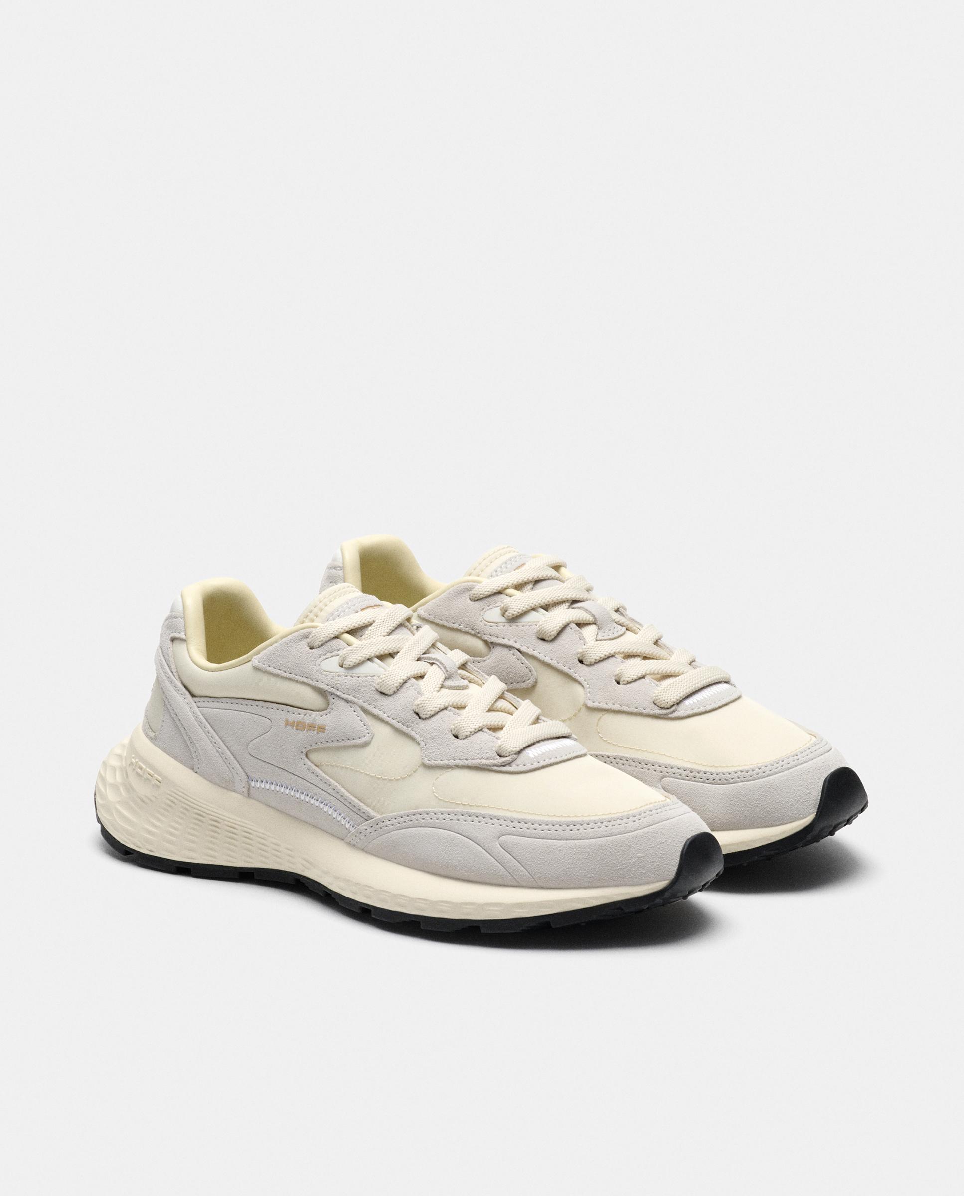 Zapatillas de caballero en piel bajas con suela de goma - Hoff - Blanco Blanco-2