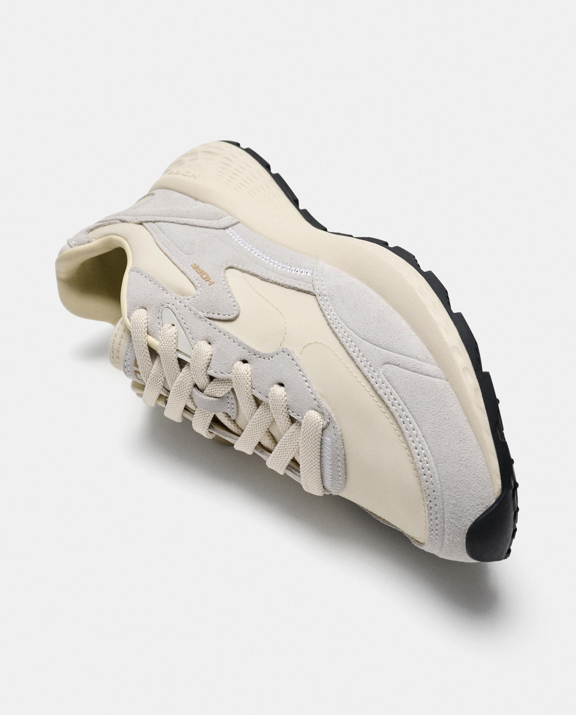 Zapatillas de caballero en piel bajas con suela de goma - Hoff - Blanco Blanco-4