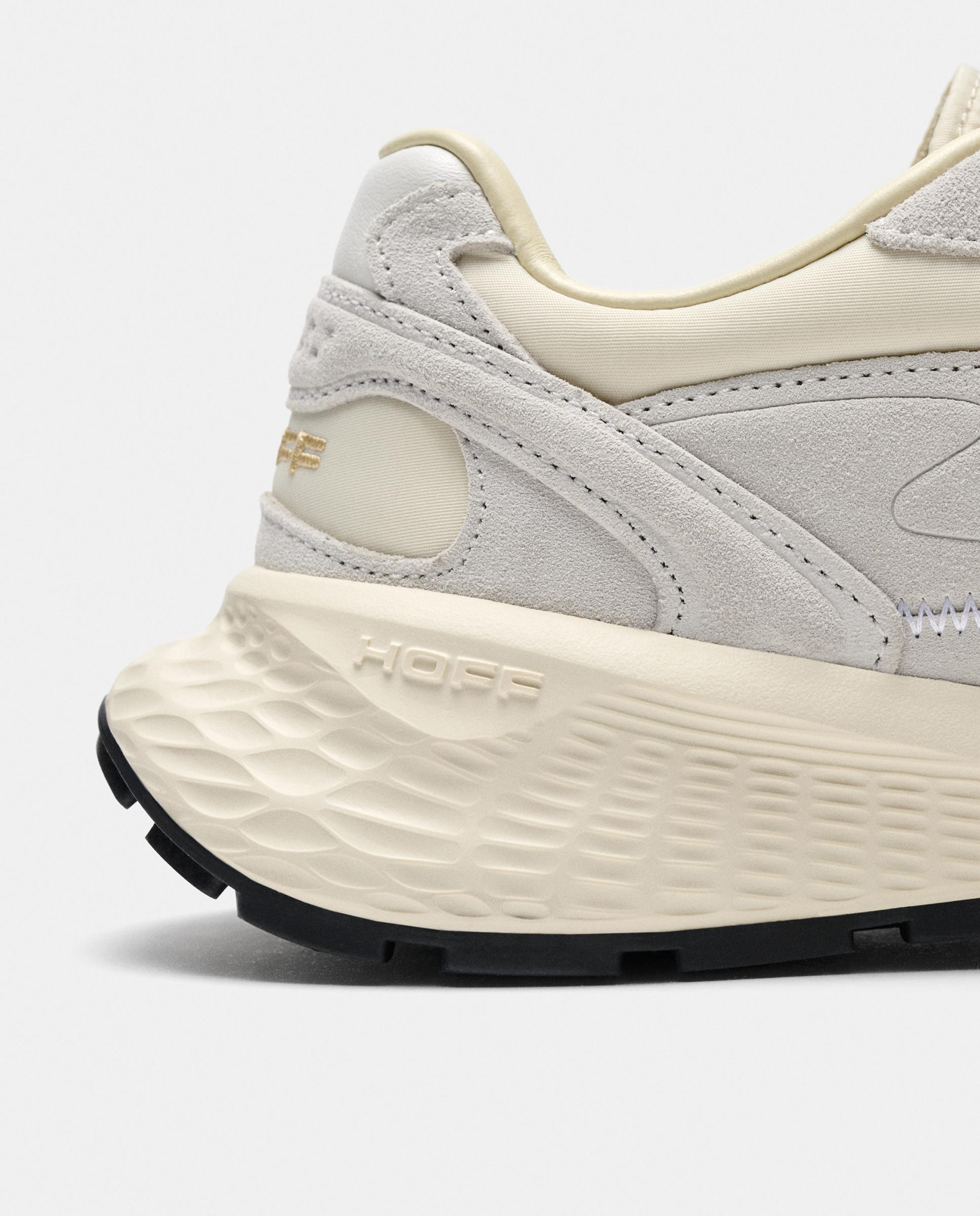 Zapatillas de caballero en piel bajas con suela de goma - Hoff - Blanco Blanco-5
