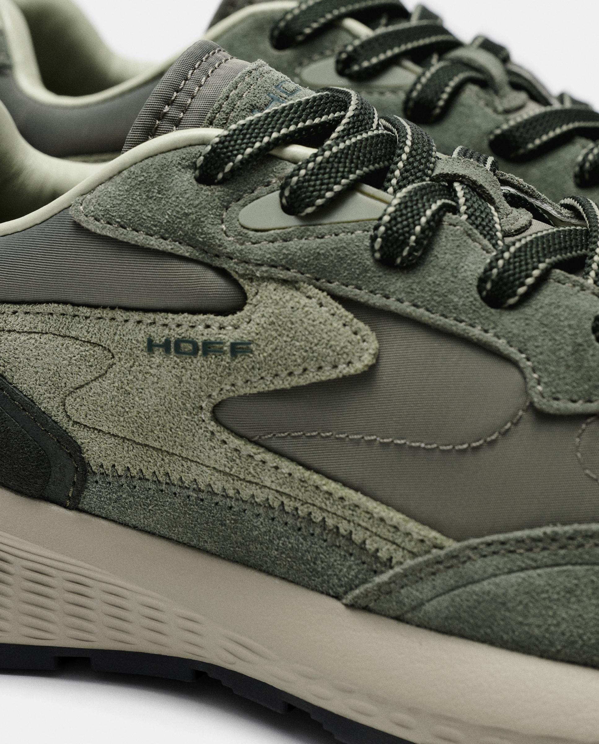 Zapatillas de caballero en piel bajas con suela de goma - Hoff - Verde pardo Verde pardo-3
