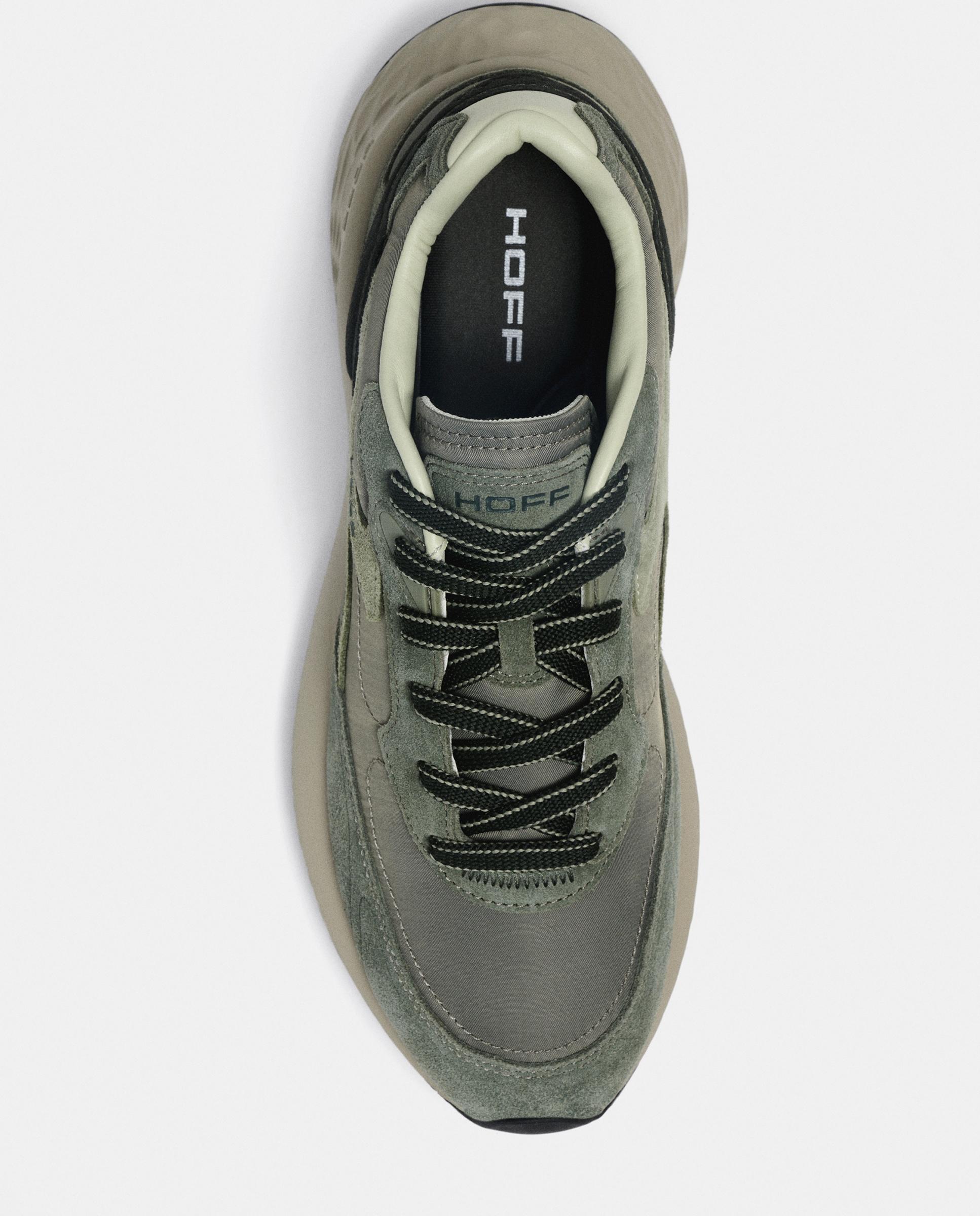 Zapatillas de caballero en piel bajas con suela de goma - Hoff - Verde pardo Verde pardo-4