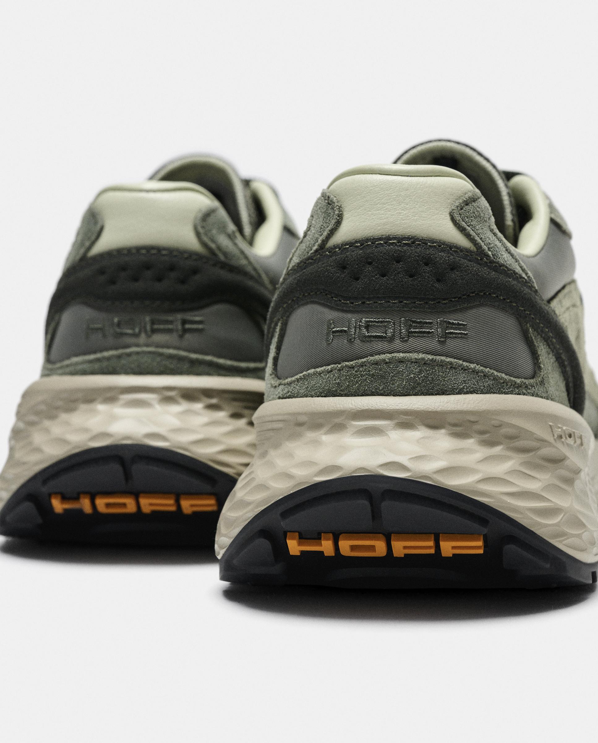 Zapatillas de caballero en piel bajas con suela de goma - Hoff - Verde Verde-6