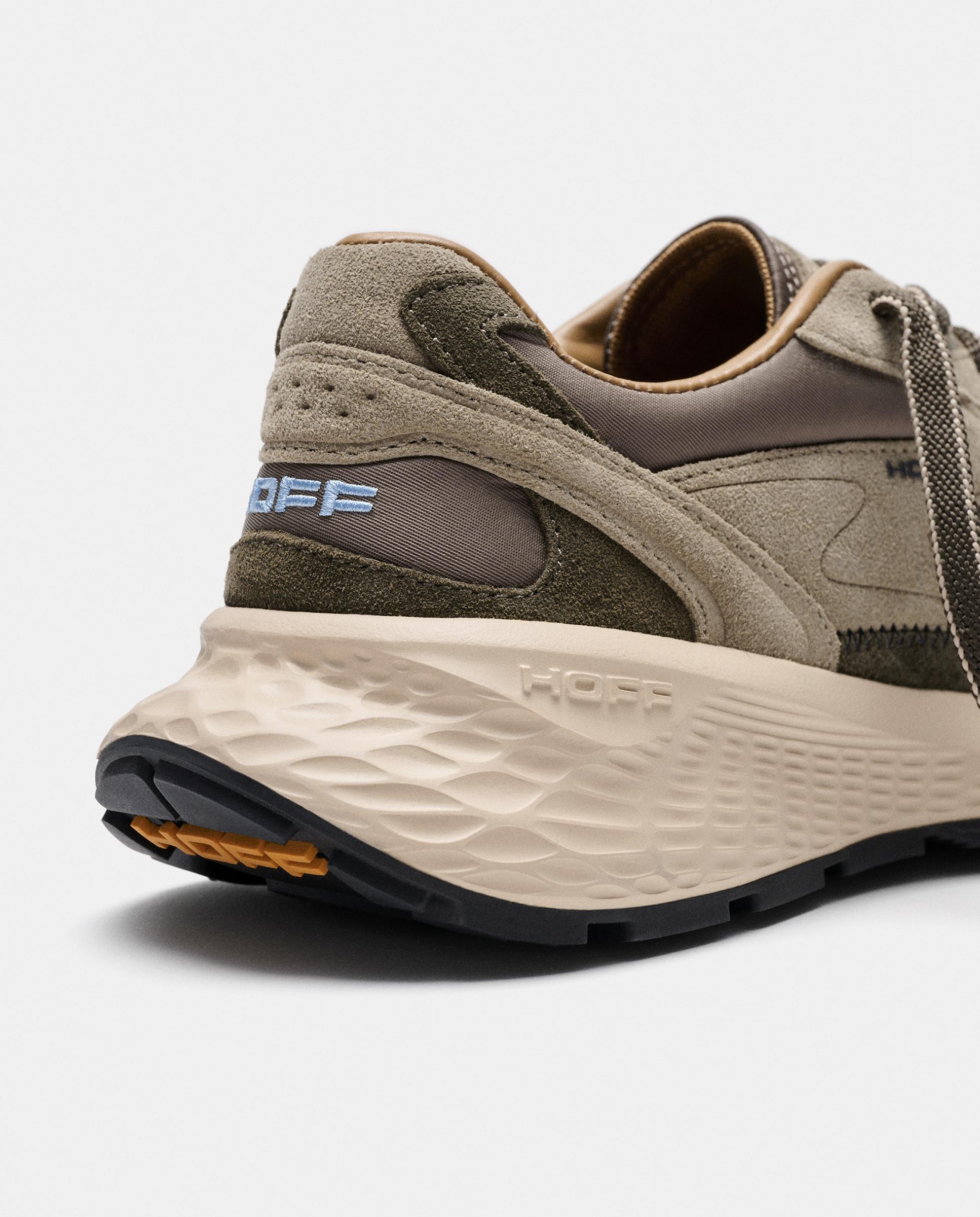 Zapatillas de caballero en piel bajas con suela de goma - Hoff - Kaki Kaki-5