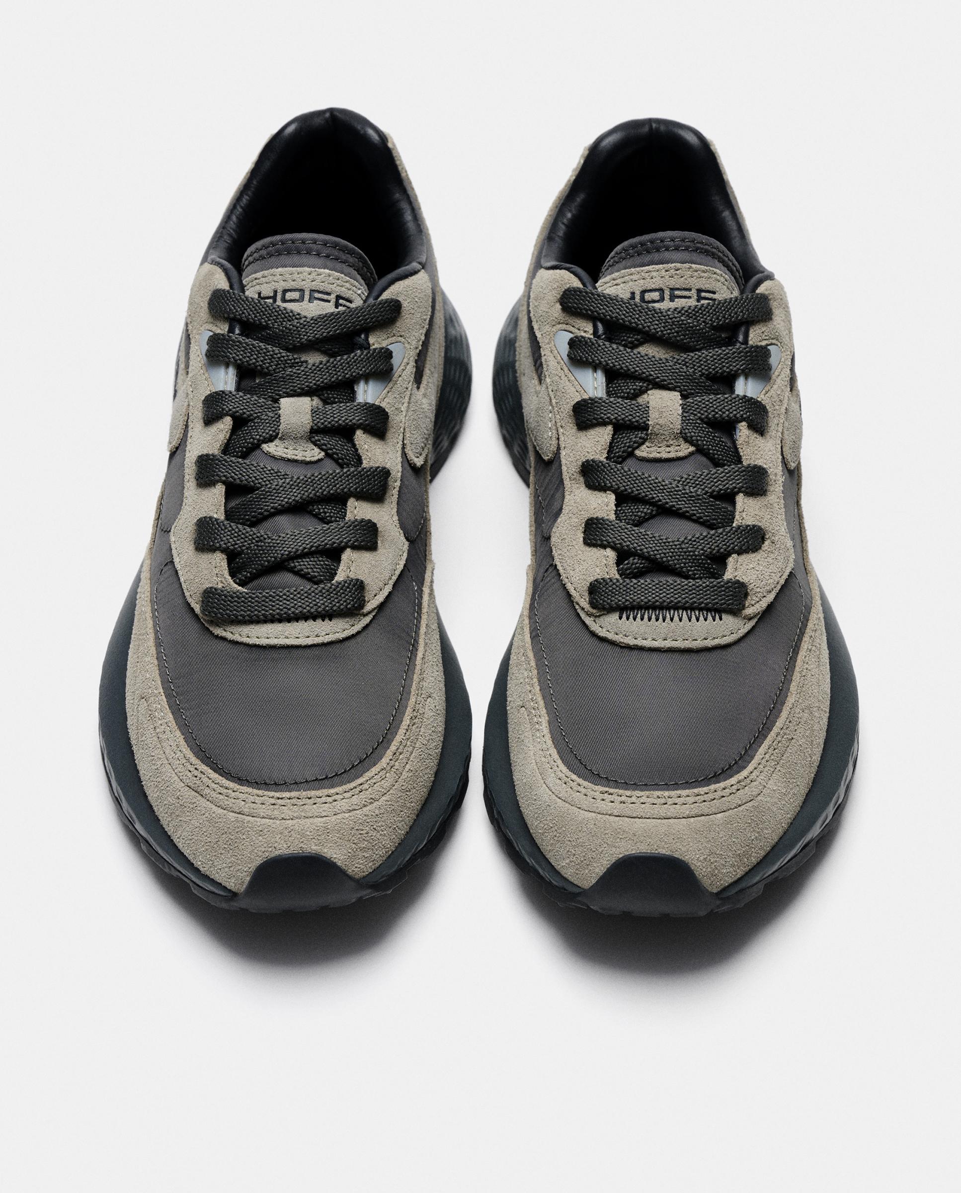 Imagen 2 de Zapatillas de mujer en piel bajas con suela de goma - Hoff - Gris Gris
