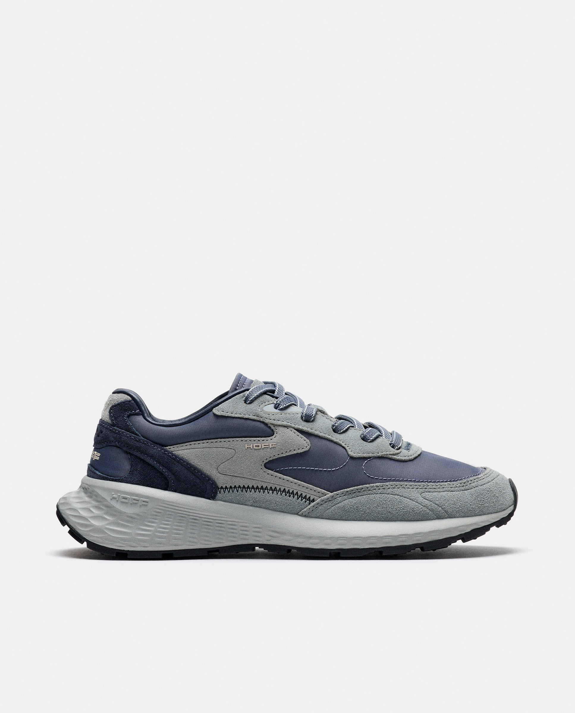 Zapatillas de caballero en piel bajas con suela de goma - Hoff - Azul Azul-1