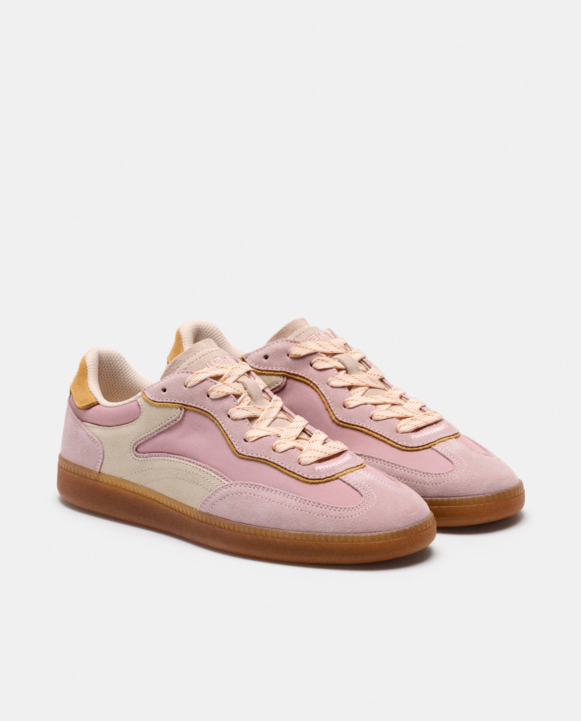 Zapatillas de mujer en piel bajas con suela de goma - Hoff - Rosa Rosa-2