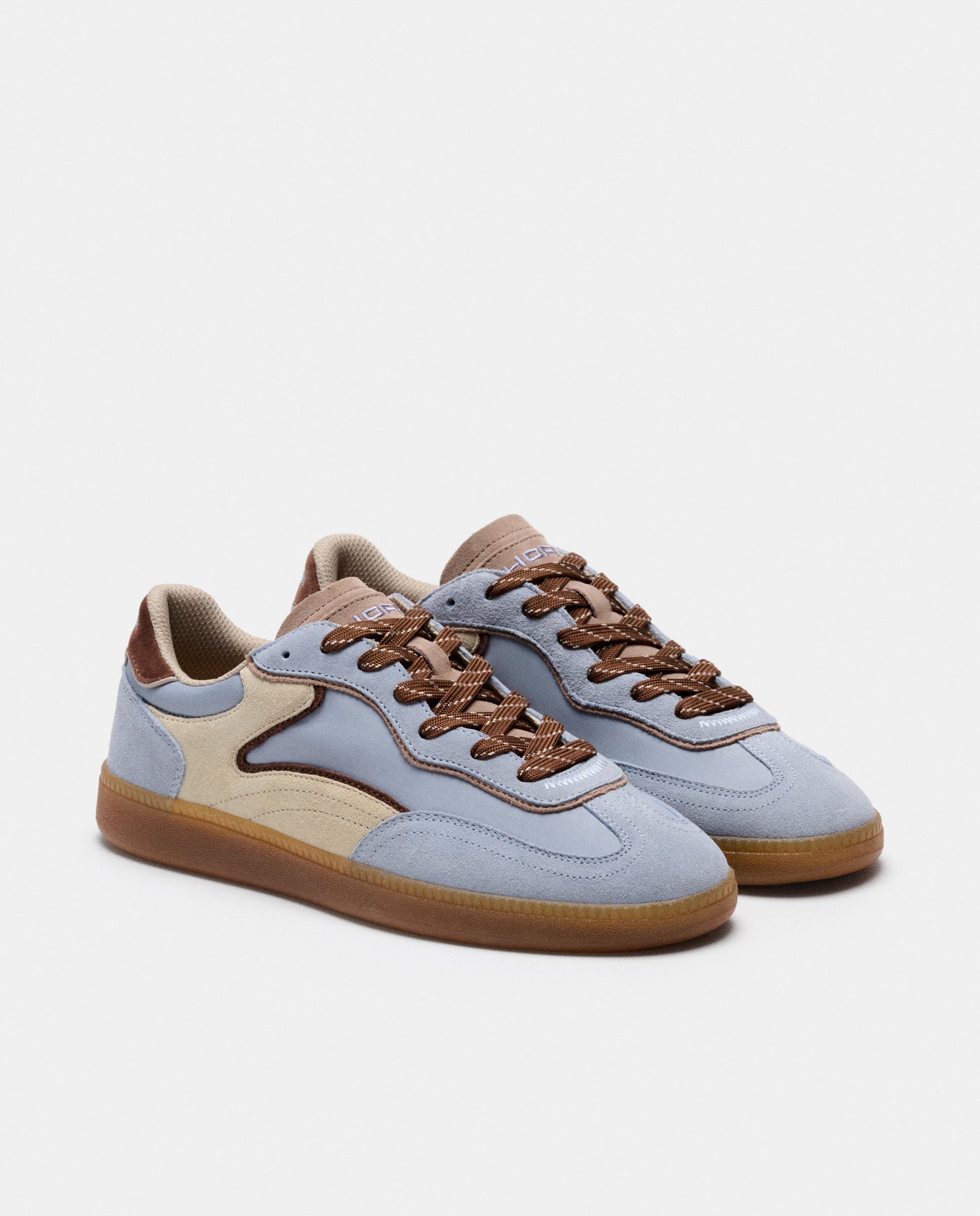 Zapatillas de mujer en piel bajas con suela de goma - Hoff - Azul claro Azul claro-2