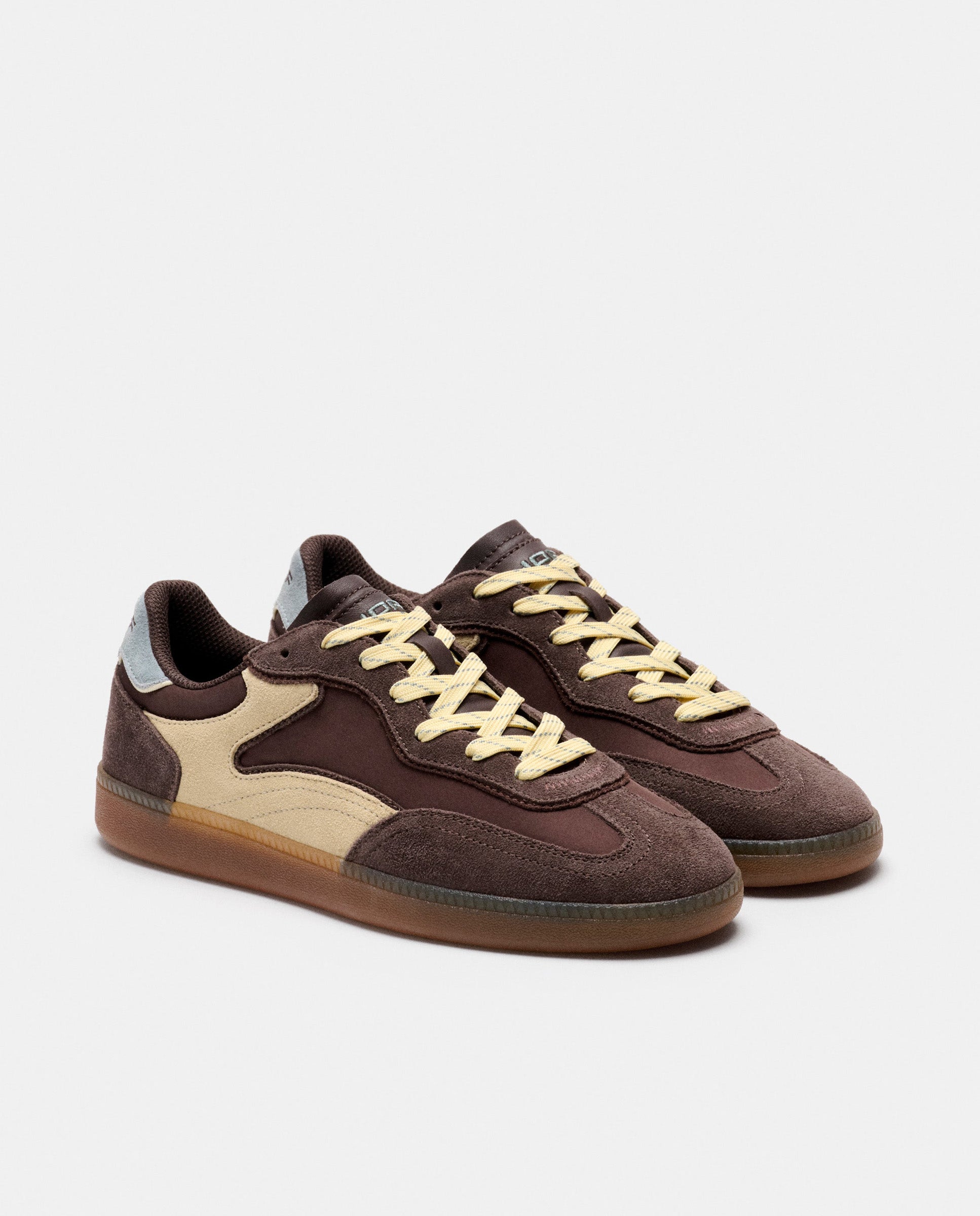 Zapatillas de mujer en piel bajas con suela de goma - Hoff - Marrón chocolate Marrón chocolate-2