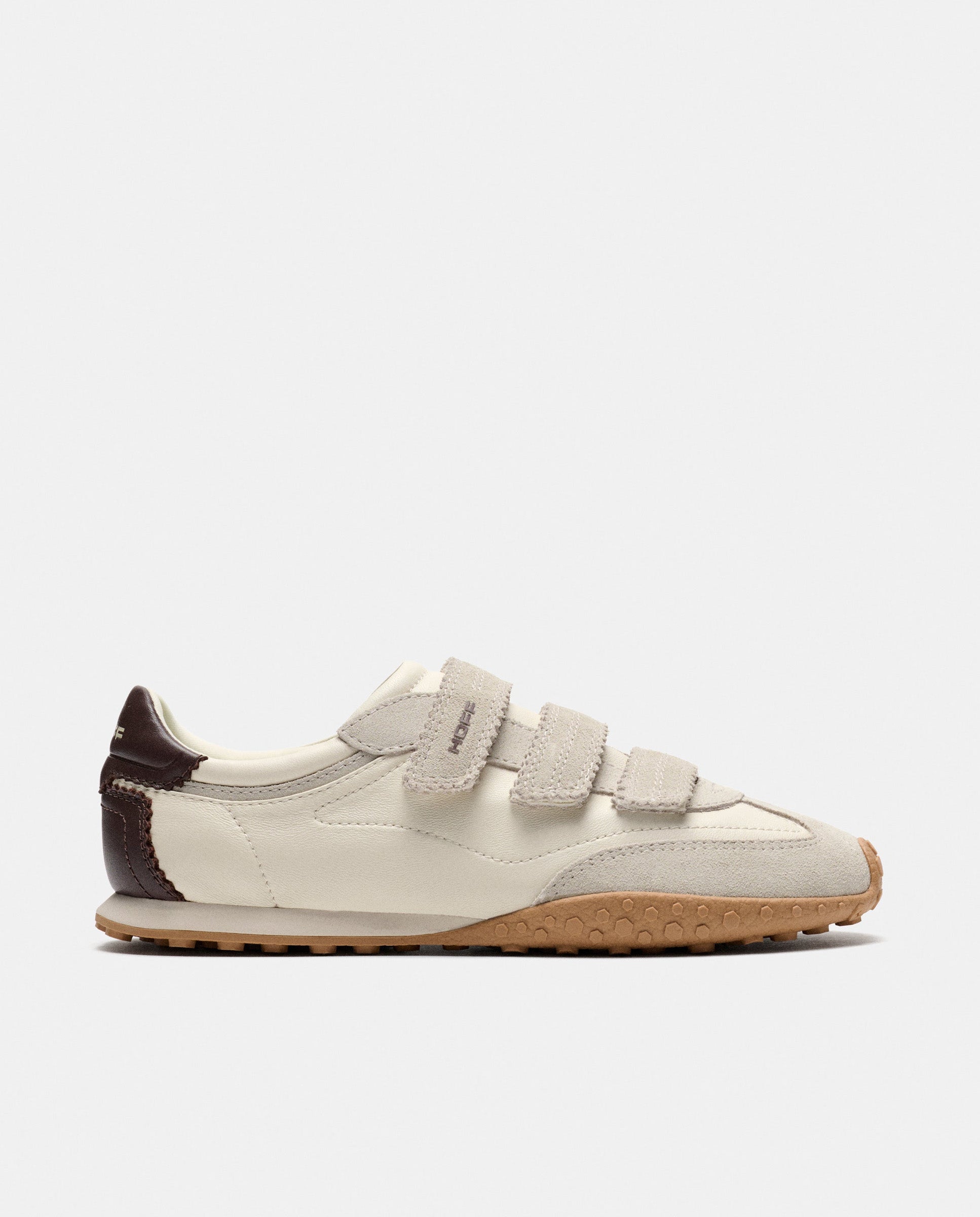 Zapatillas de mujer en piel bajas con suela de goma - Hoff - Beige Beige-1