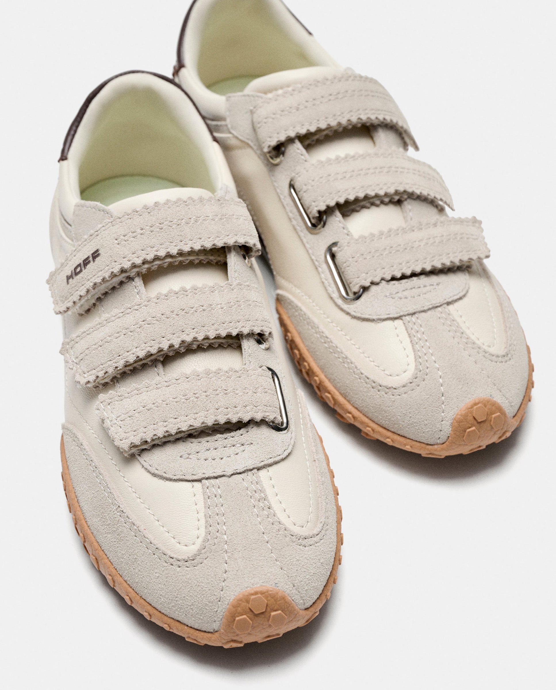 Zapatillas de mujer en piel bajas con suela de goma - Hoff - Beige Beige-4