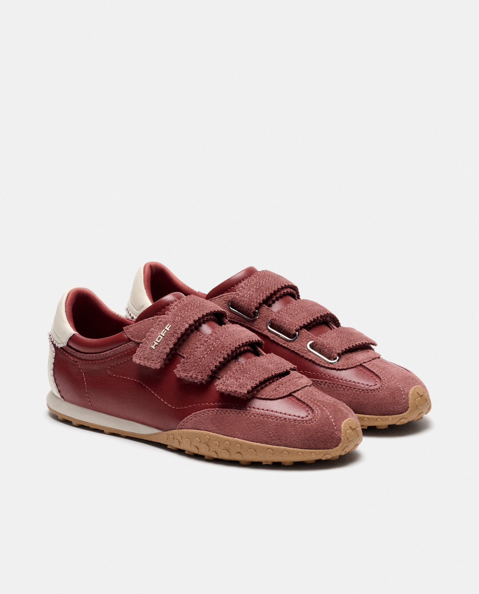 Zapatillas de mujer en piel bajas con suela de goma - Hoff - Arcilla Arcilla-2