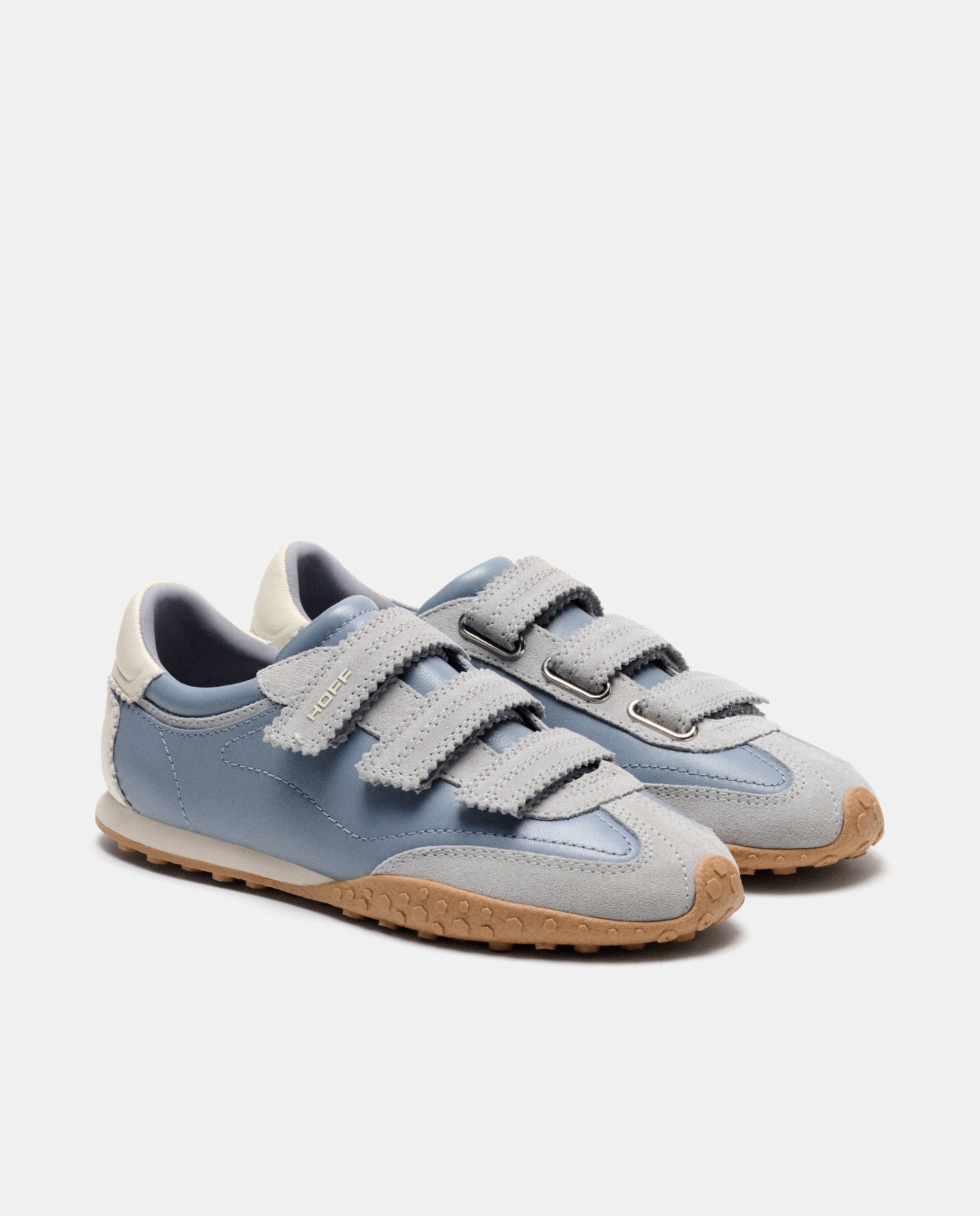 Zapatillas de mujer en piel bajas con suela de goma - Hoff - Azul claro Azul claro-2