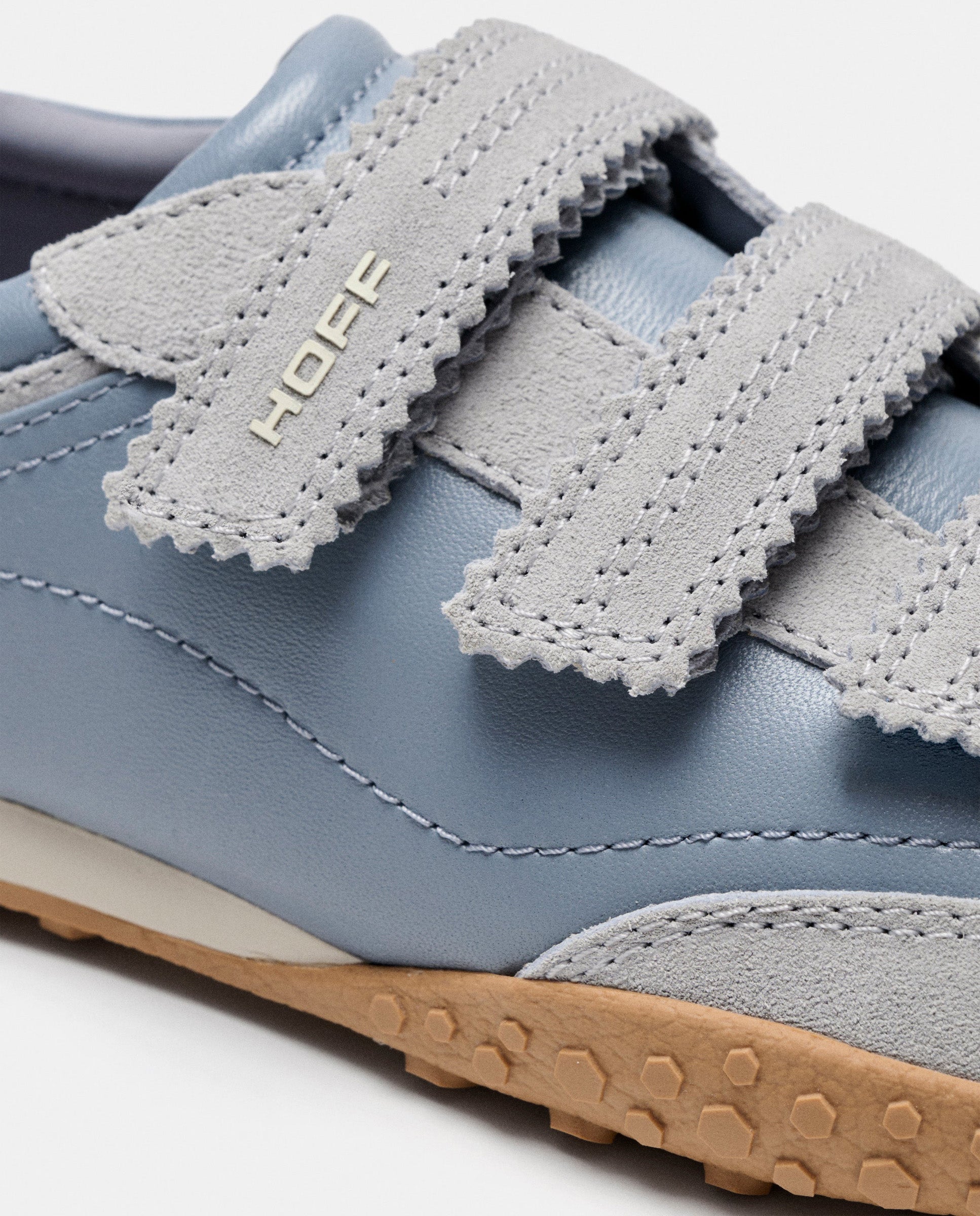 Zapatillas de mujer en piel bajas con suela de goma - Hoff - Azul claro Azul claro-3