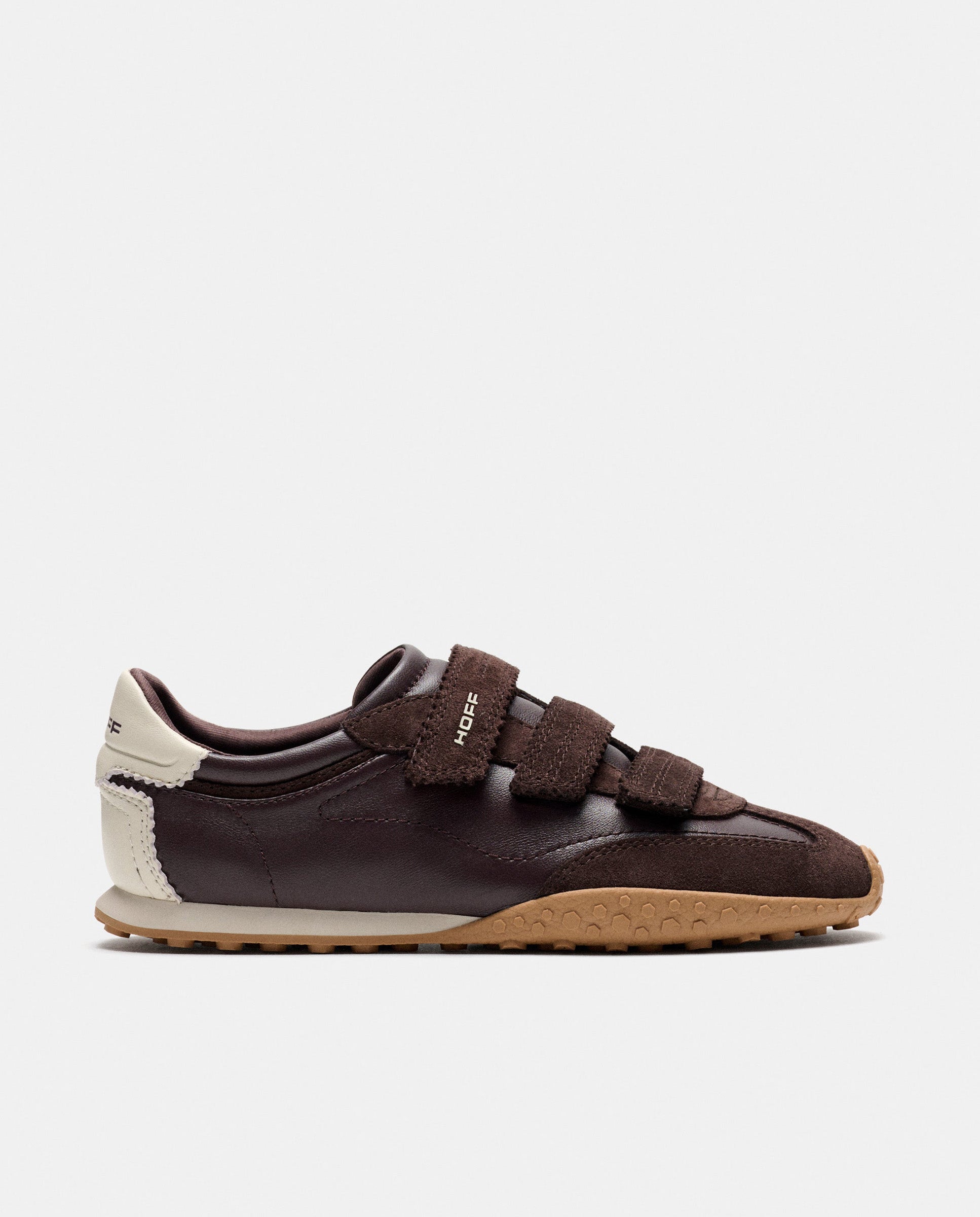 Zapatillas de mujer en piel bajas con suela de goma - Hoff - Marrón chocolate Marrón chocolate-1