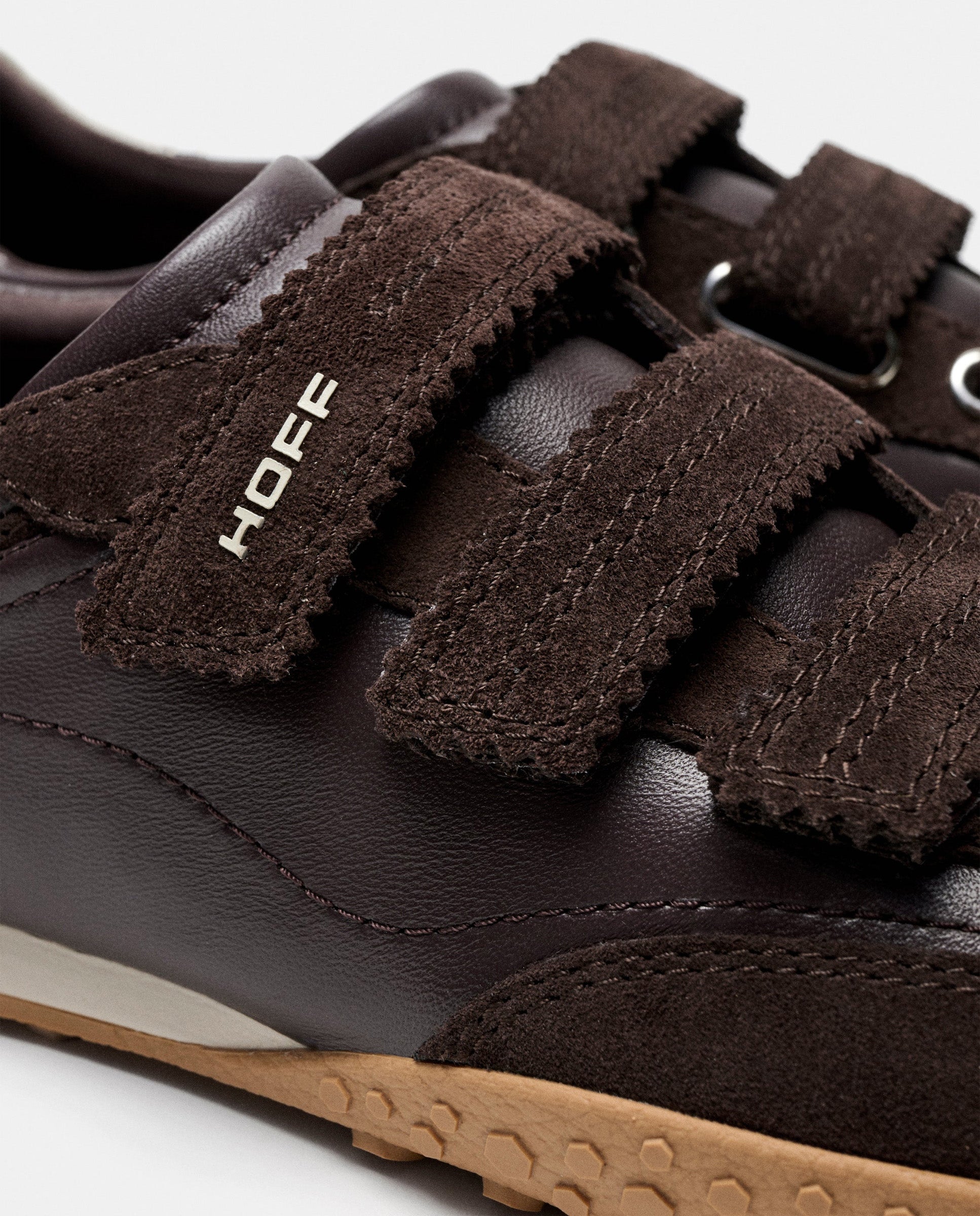Zapatillas de mujer en piel bajas con suela de goma - Hoff - Marrón chocolate Marrón chocolate-3