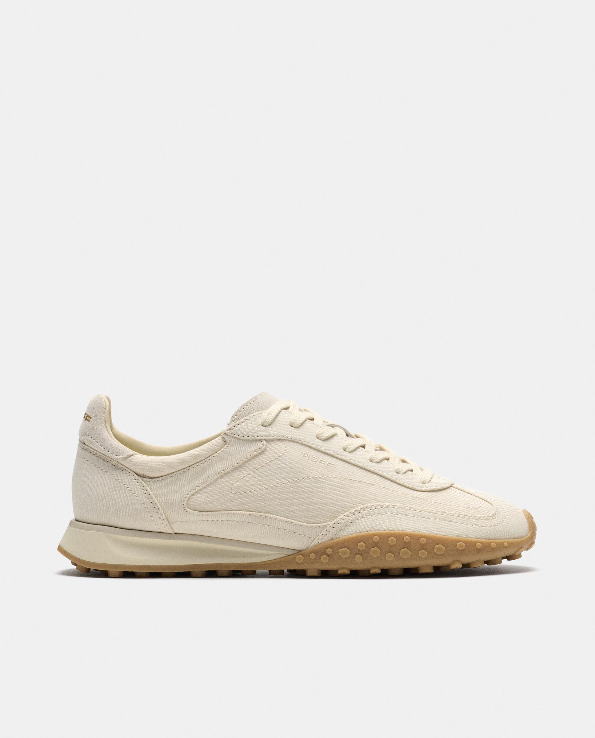 Zapatillas de caballero en piel bajas con suela de goma - Hoff - Beige Beige-1