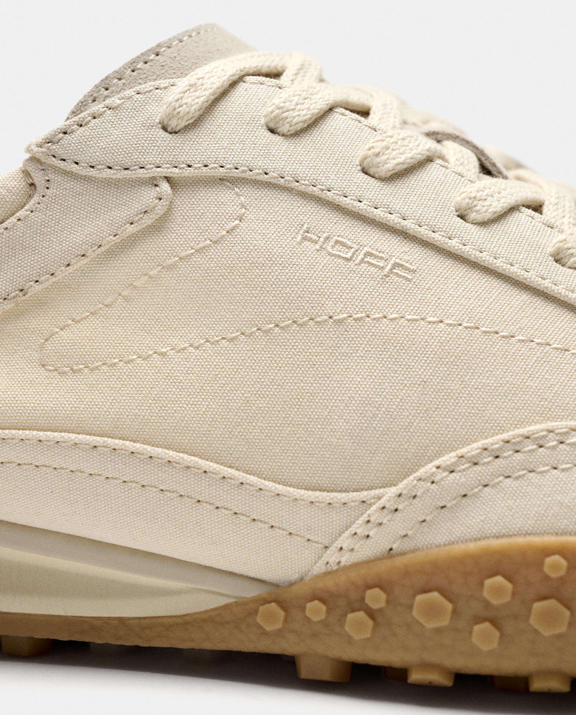 Zapatillas de caballero en piel bajas con suela de goma - Hoff - Beige Beige-2