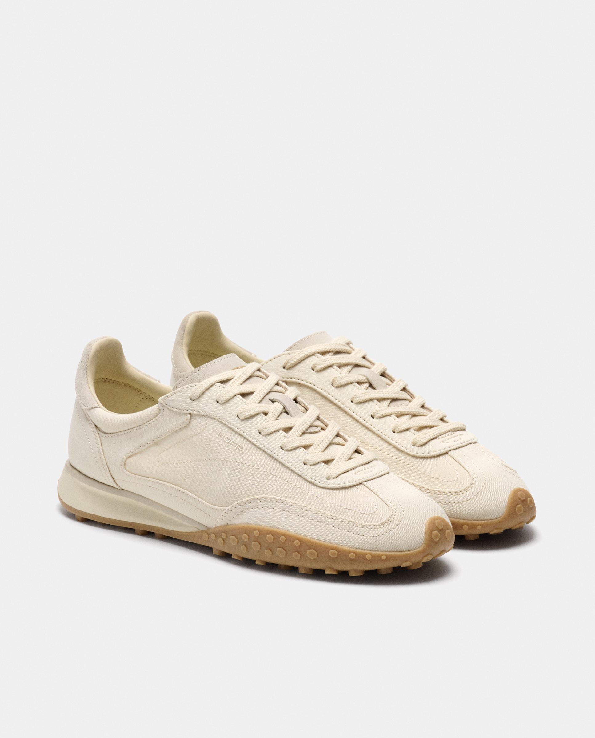 Zapatillas de caballero en piel bajas con suela de goma - Hoff - Beige Beige-5
