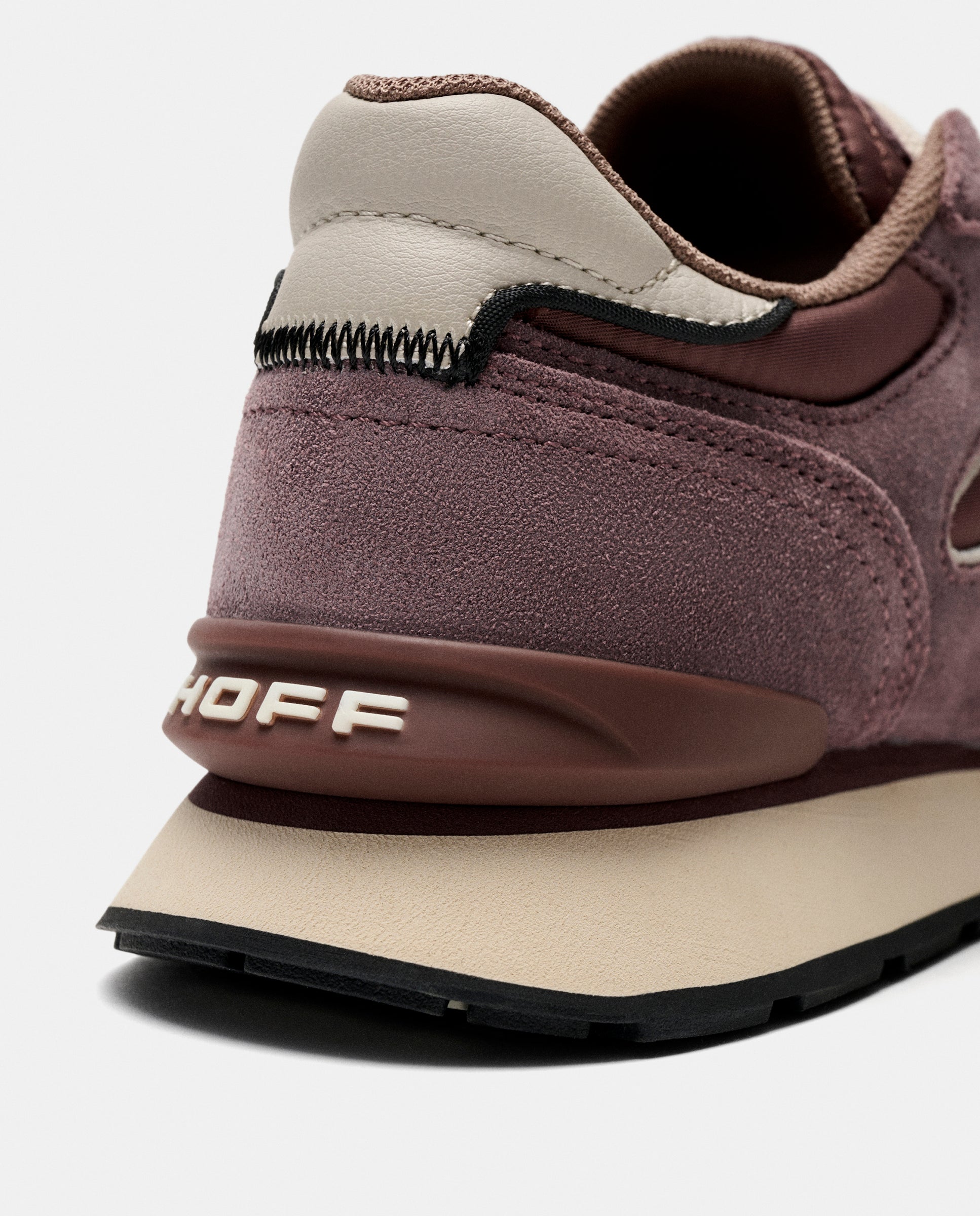 Zapatillas de caballero en piel bajas con suela de goma - Hoff - Berenjena Berenjena-2