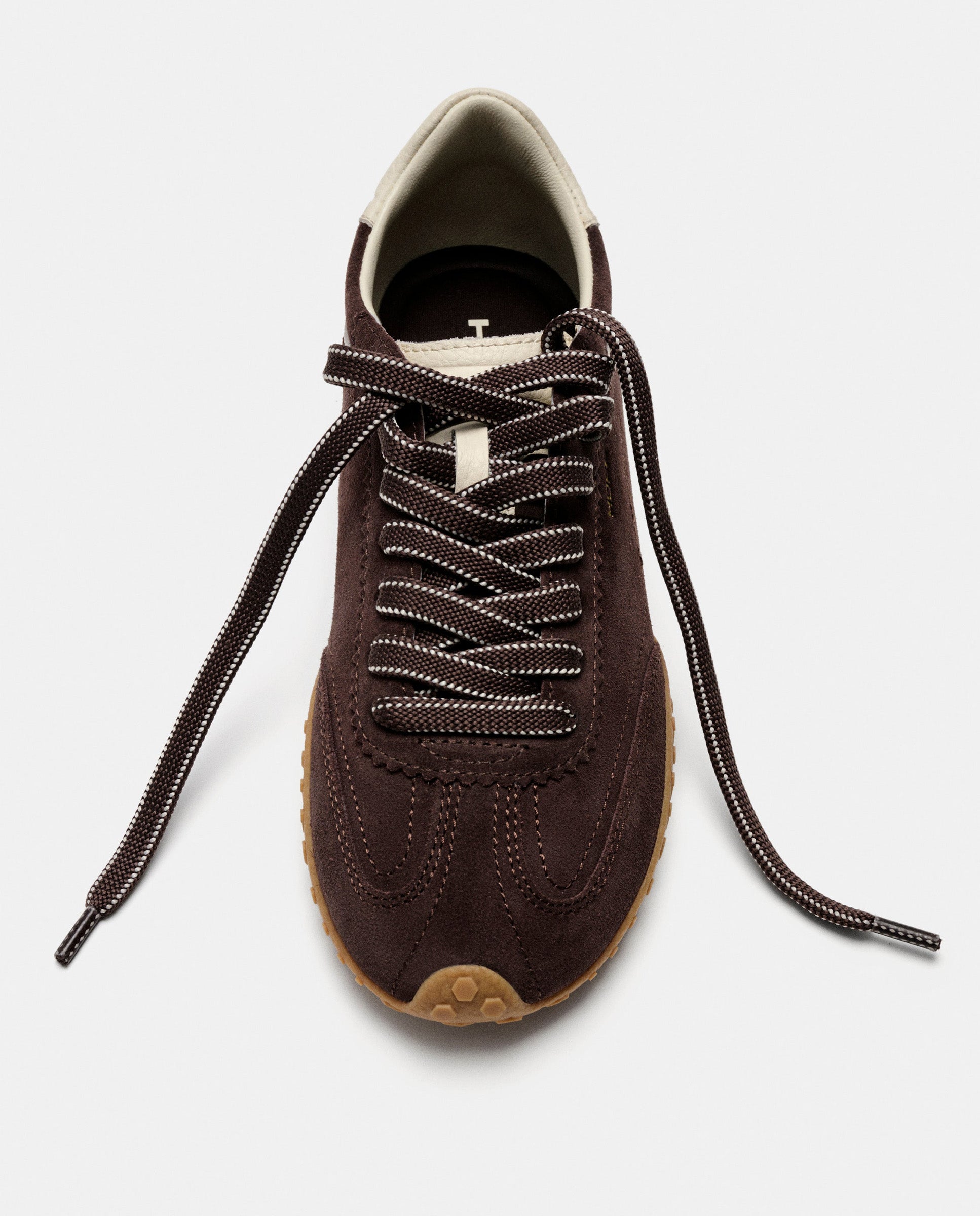 Zapatillas de mujer en piel bajas con suela de goma - Hoff - Marrón chocolate Marrón chocolate-4