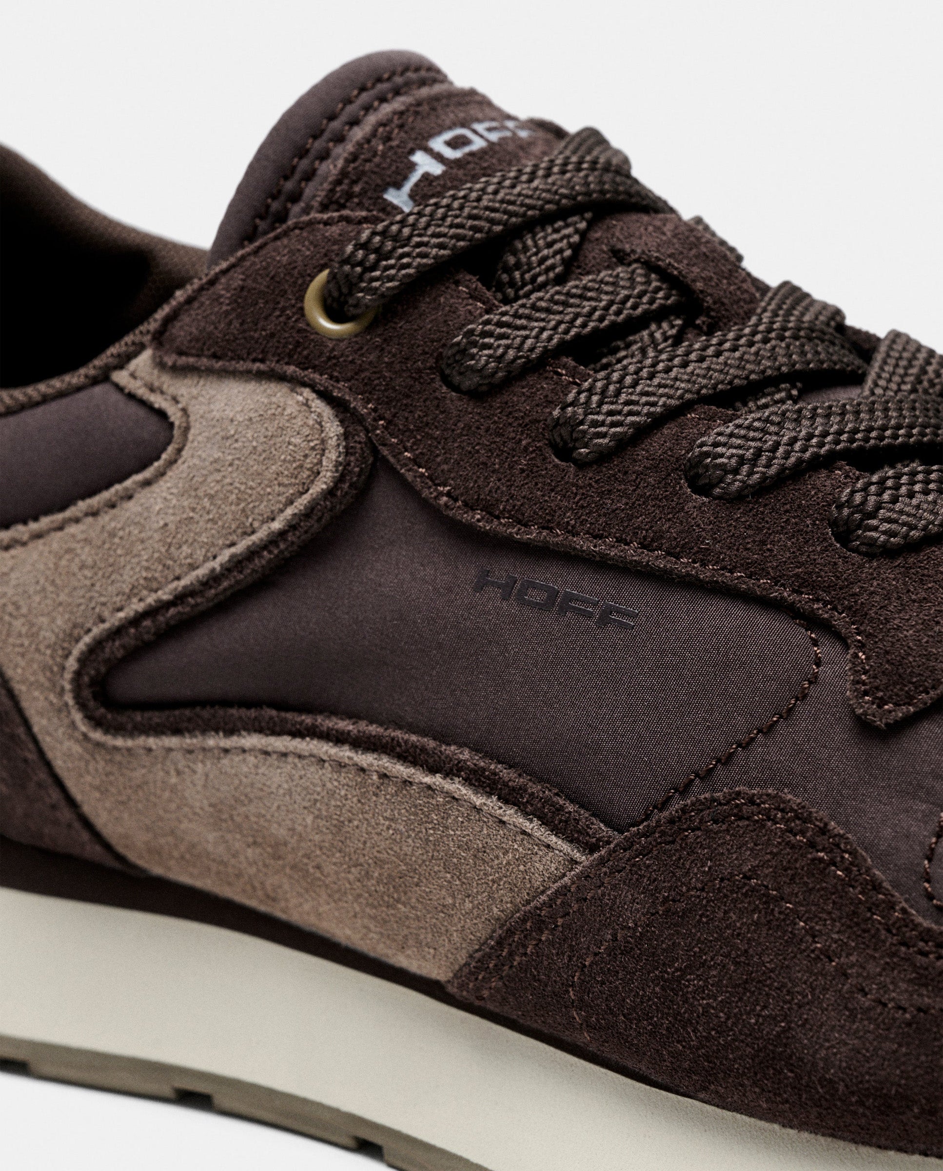 Zapatillas de mujer en piel bajas con suela de goma - Hoff - Marrón chocolate Marrón chocolate-3