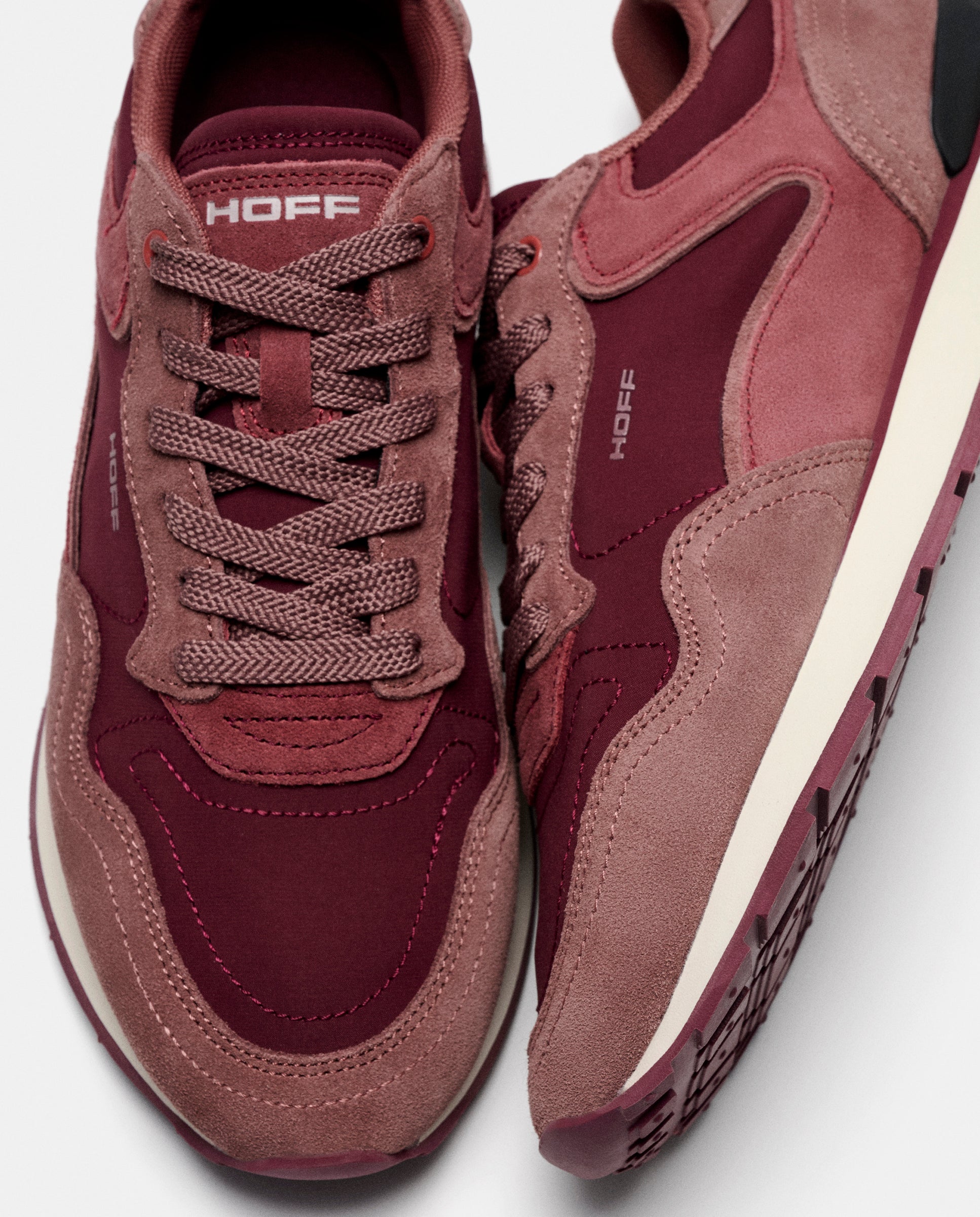 Zapatillas de caballero en piel bajas con suela de goma - Hoff - Burdeos Burdeos-5