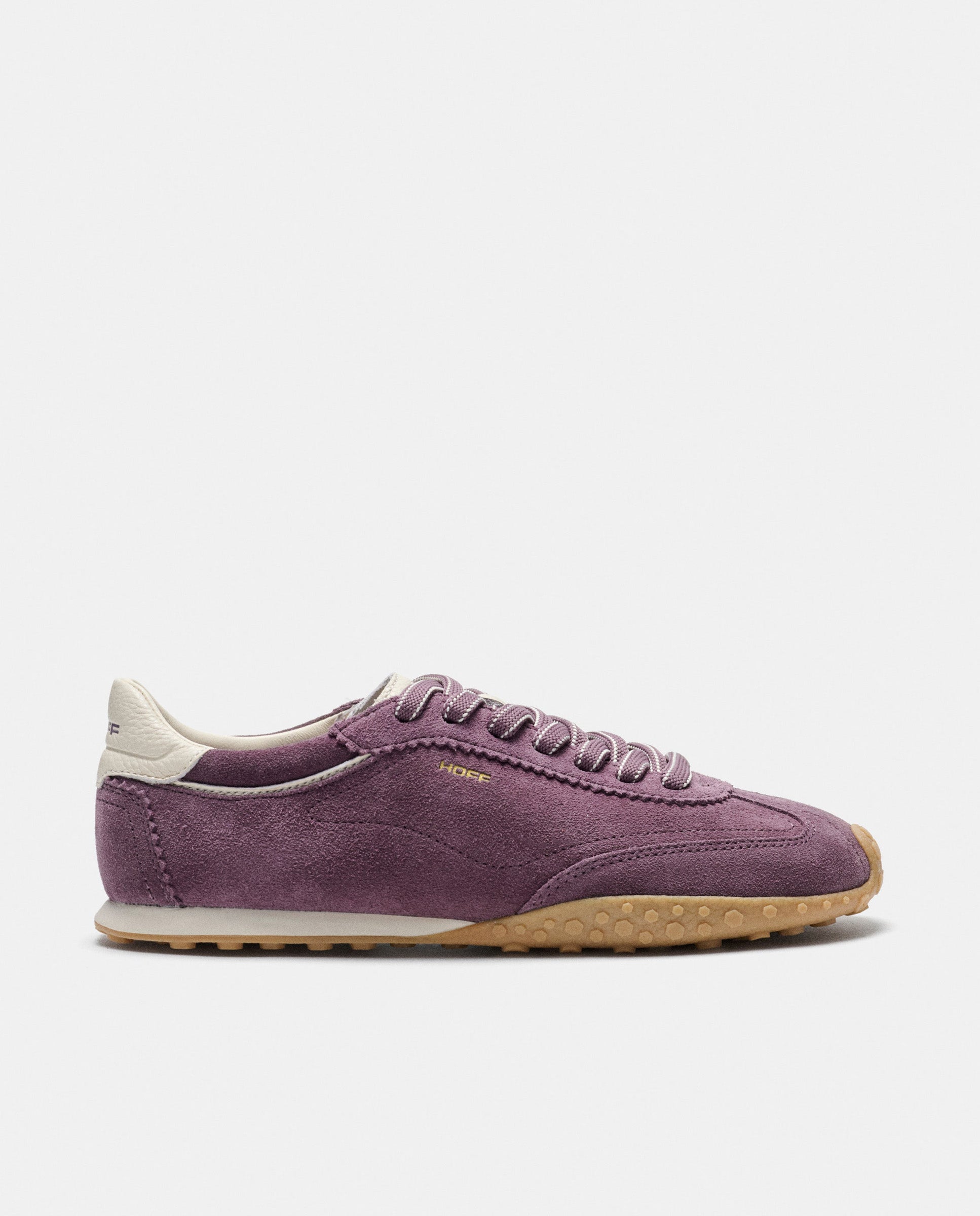 Zapatillas de mujer en piel bajas con suela de goma - Hoff - Berenjena Berenjena-1