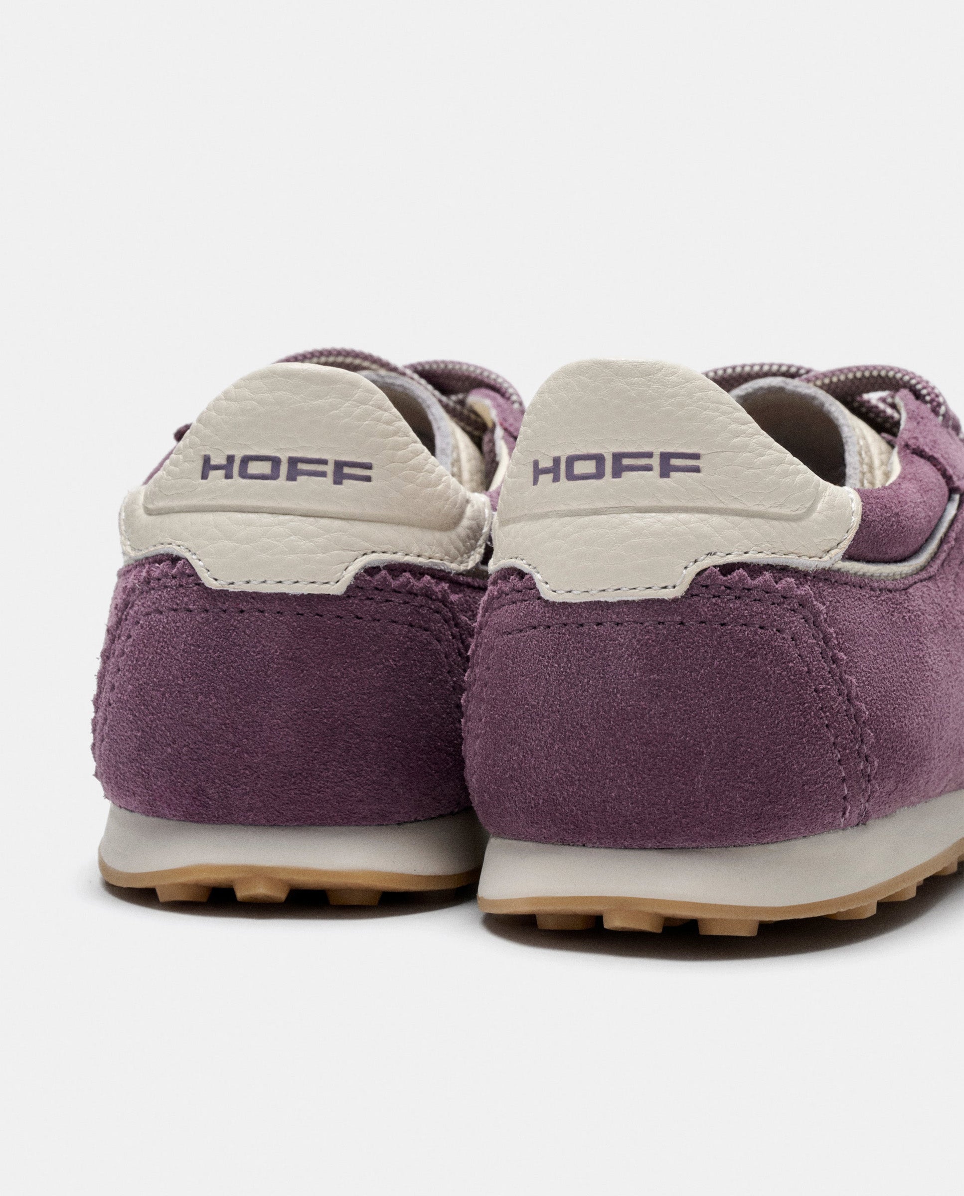 Zapatillas de mujer en piel bajas con suela de goma - Hoff - Berenjena Berenjena-5