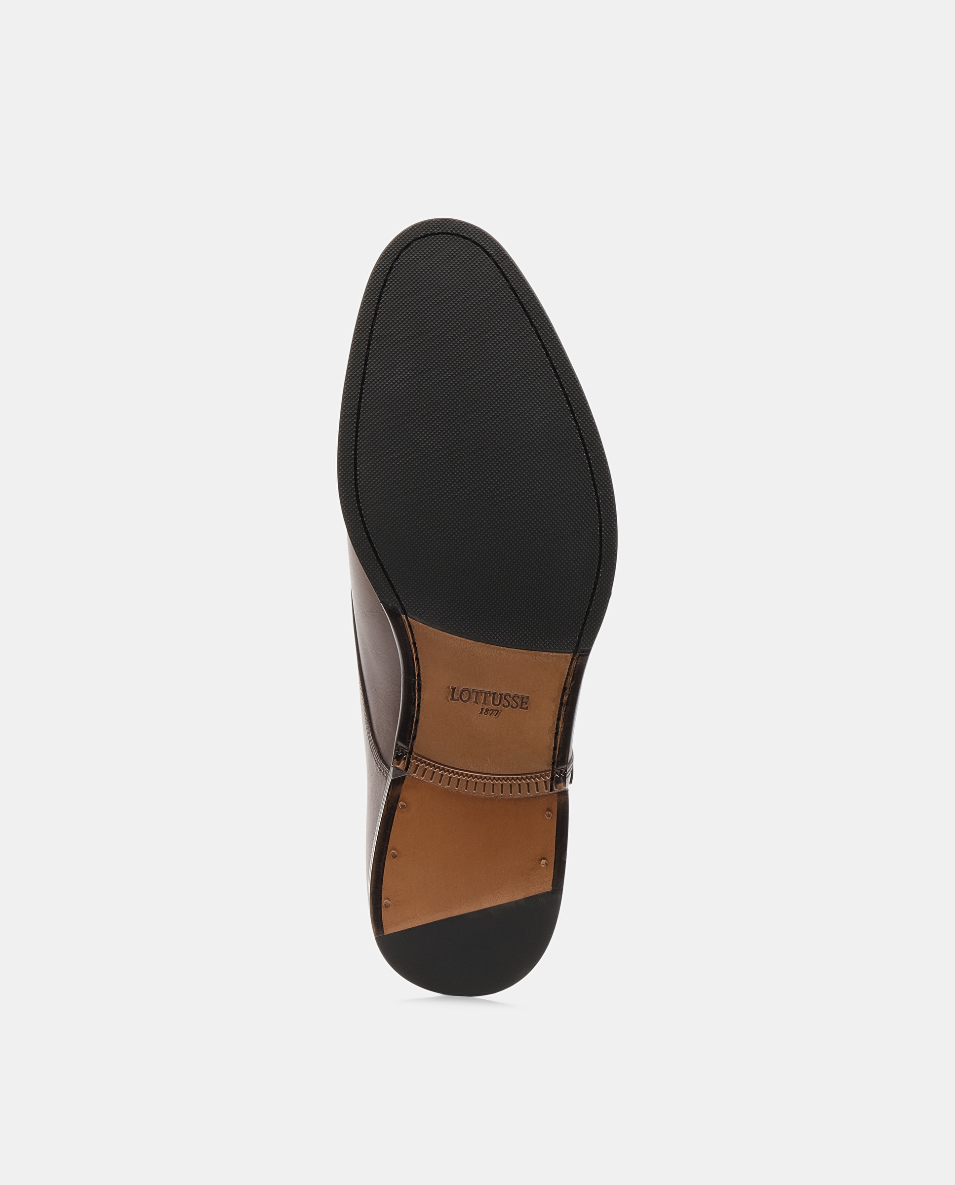 Zapatos de cordones de hombre Lottusse de piel en color negro - Moka Moka-5