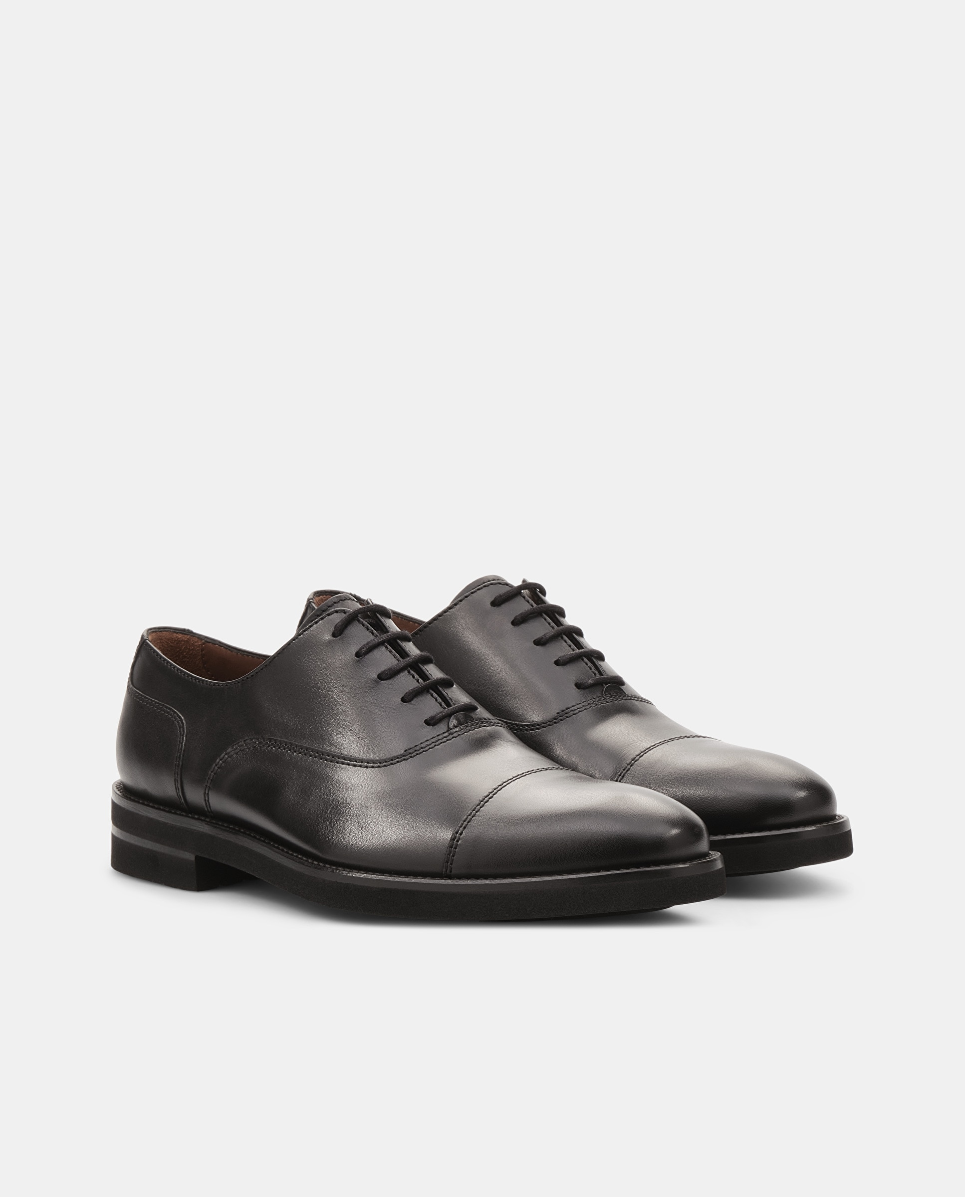 Zapatos oxford holborn de piel de vacuno de hombre - Lottusse - Negro Negro-3
