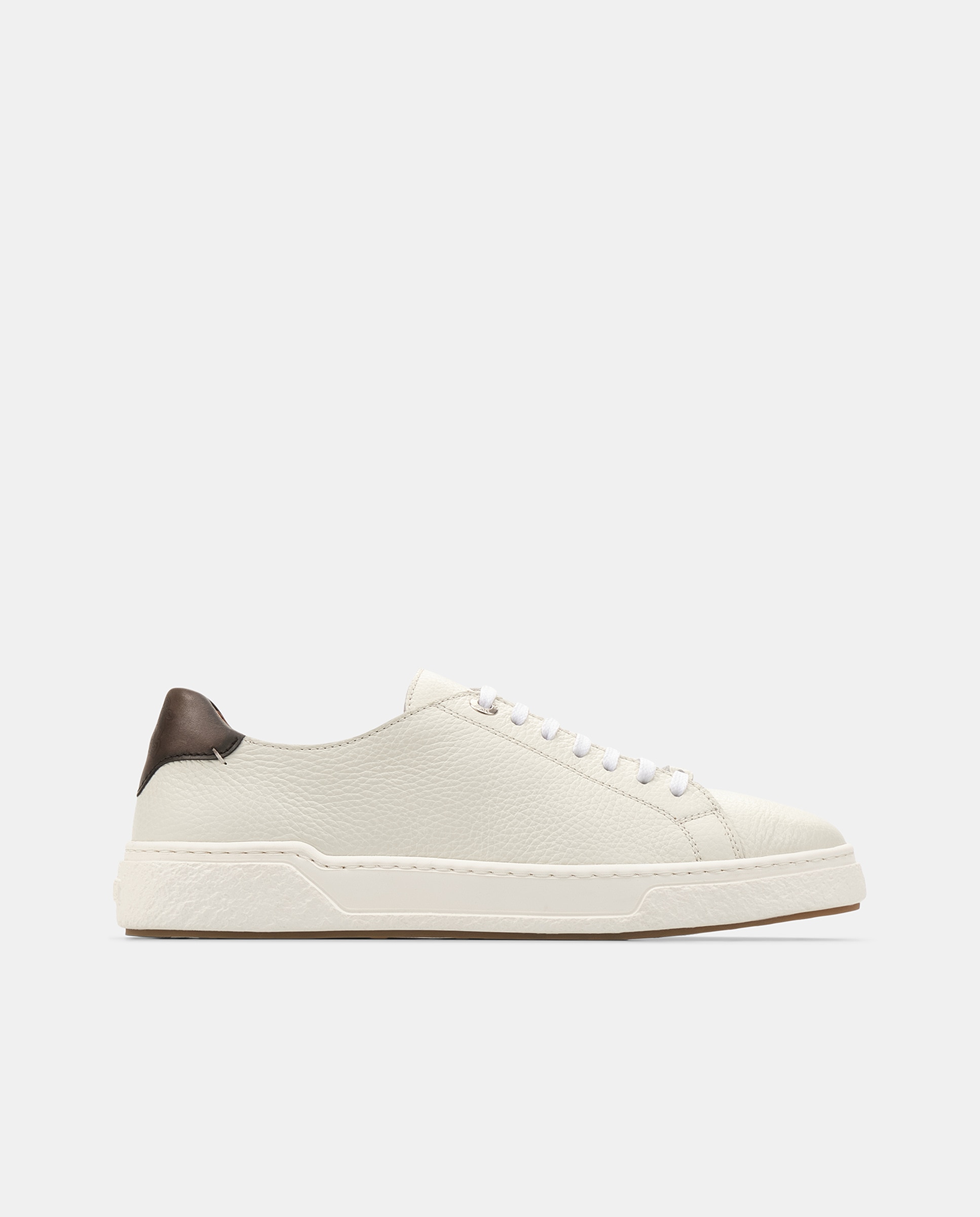 Lottusse - Zapatillas retro de vacuno de grano suave de hombre.
