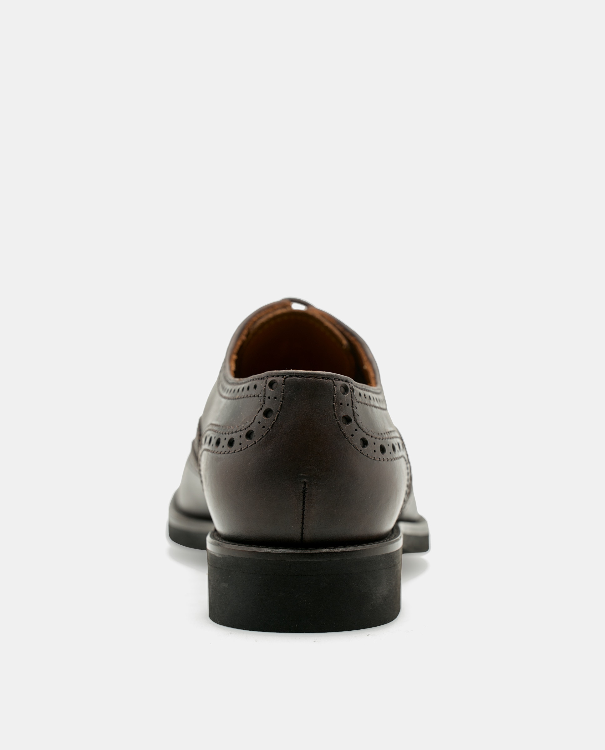 Zapatos de cordones de hombre en piel con pala vega y picados - Lottusse - Marrón Marrón-2