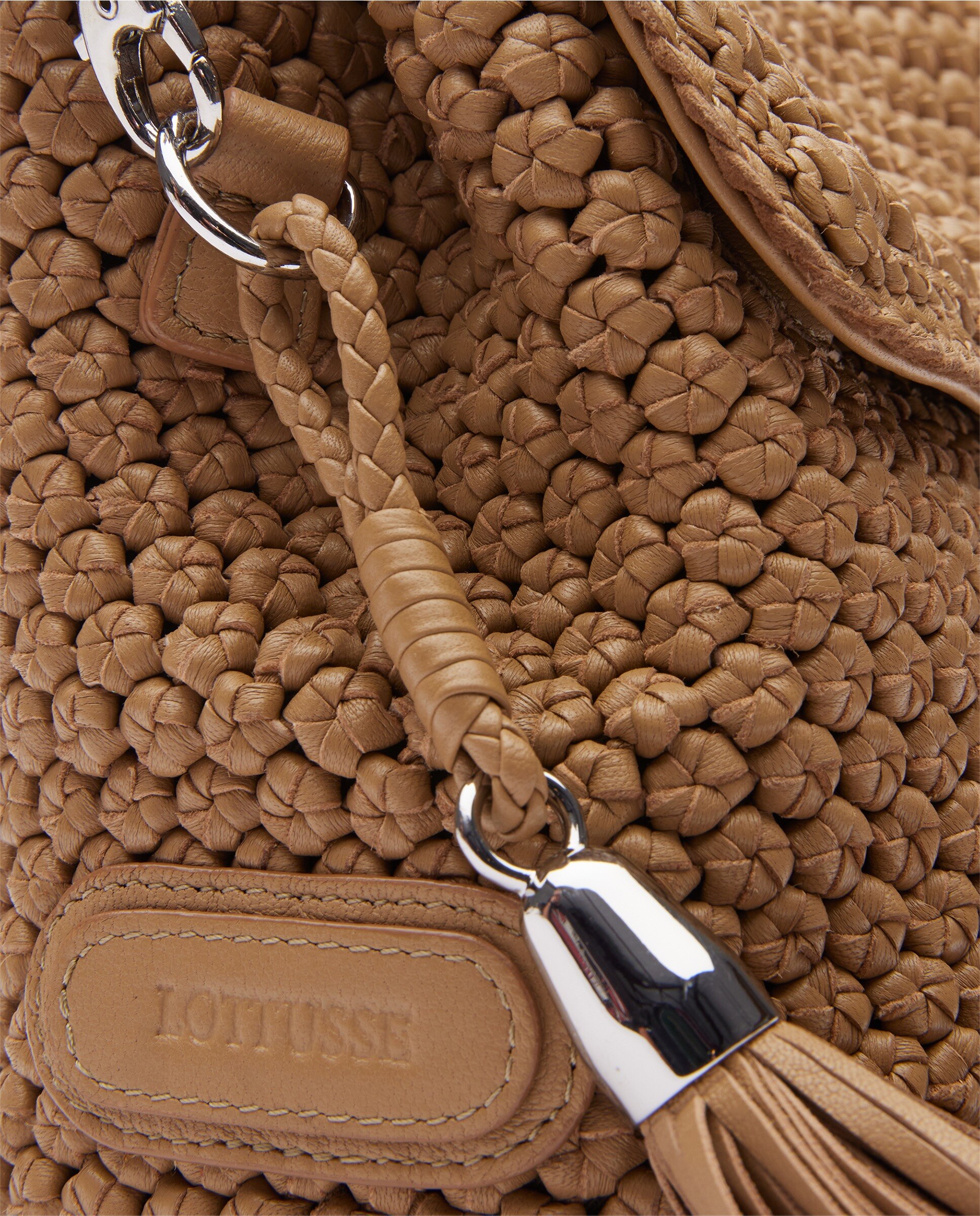 Bolso de mano de piel en color marrón - Lottusse - Multicolor Multicolor-5