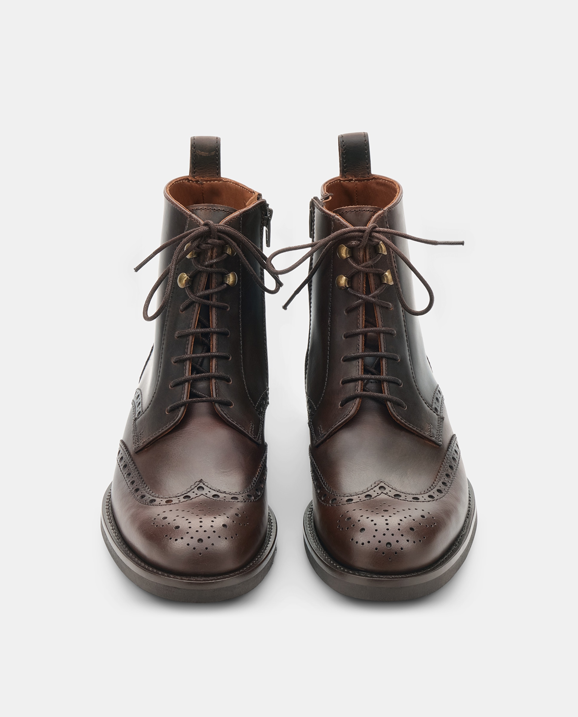 Botines de hombre piel pv chelsea - Lottusse - Marrón Marrón-6