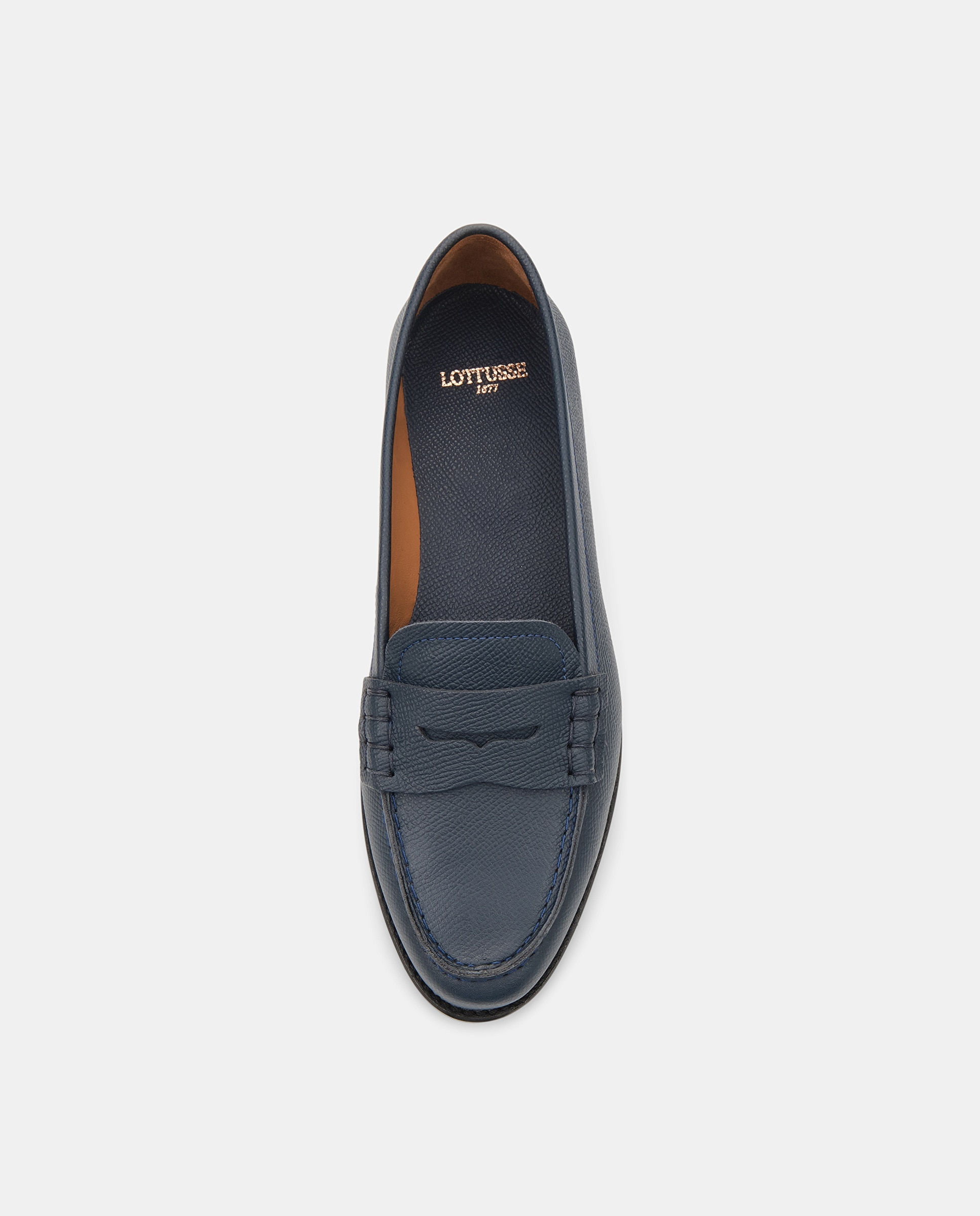 Mocasines liberty de mujer de piel de vacuno - Lottusse - Azul marino Azul marino-6